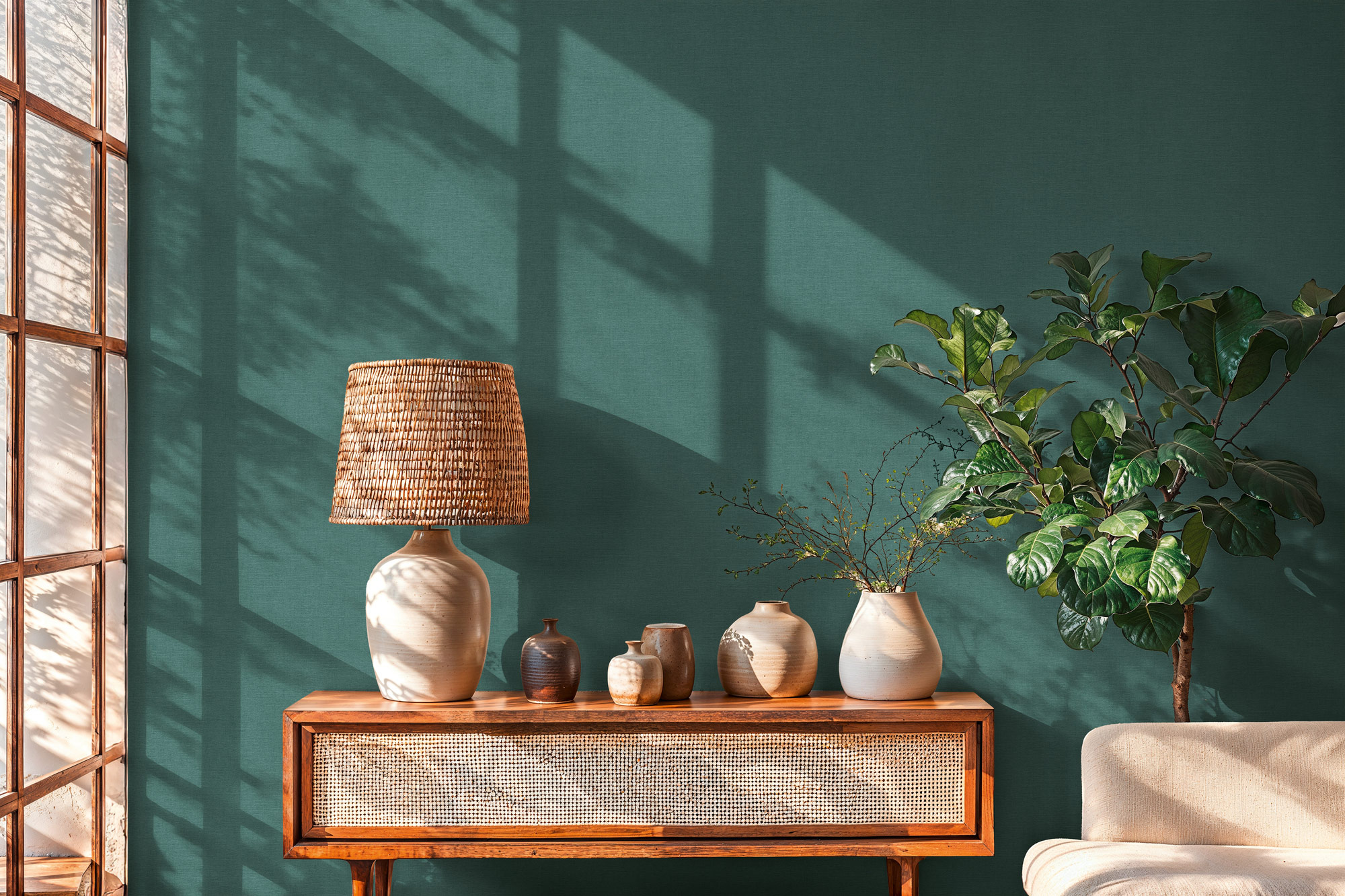 AS Vliestapete PintWalls 3 Unitapete Grün 791661