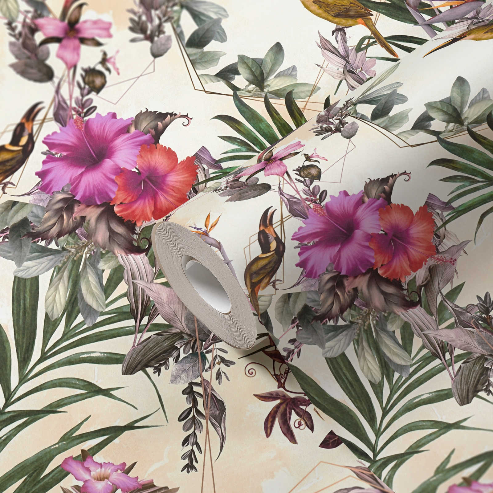AS Création Vliestapete Dream Flowery Vogeltapete 381786