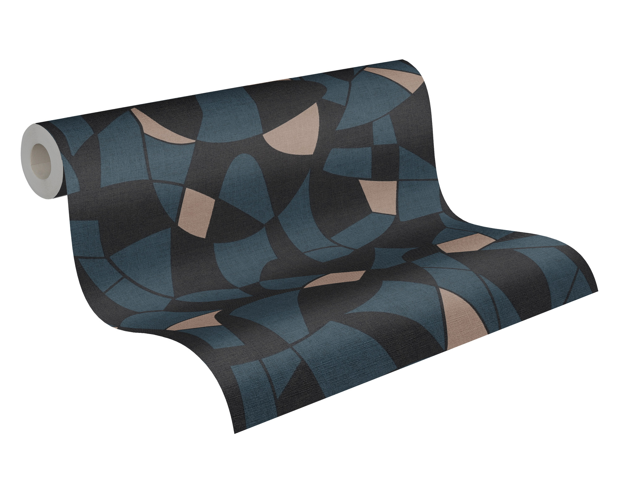 AS Vliestapete Antigua Satin Grafiktapete Schwarz 390935