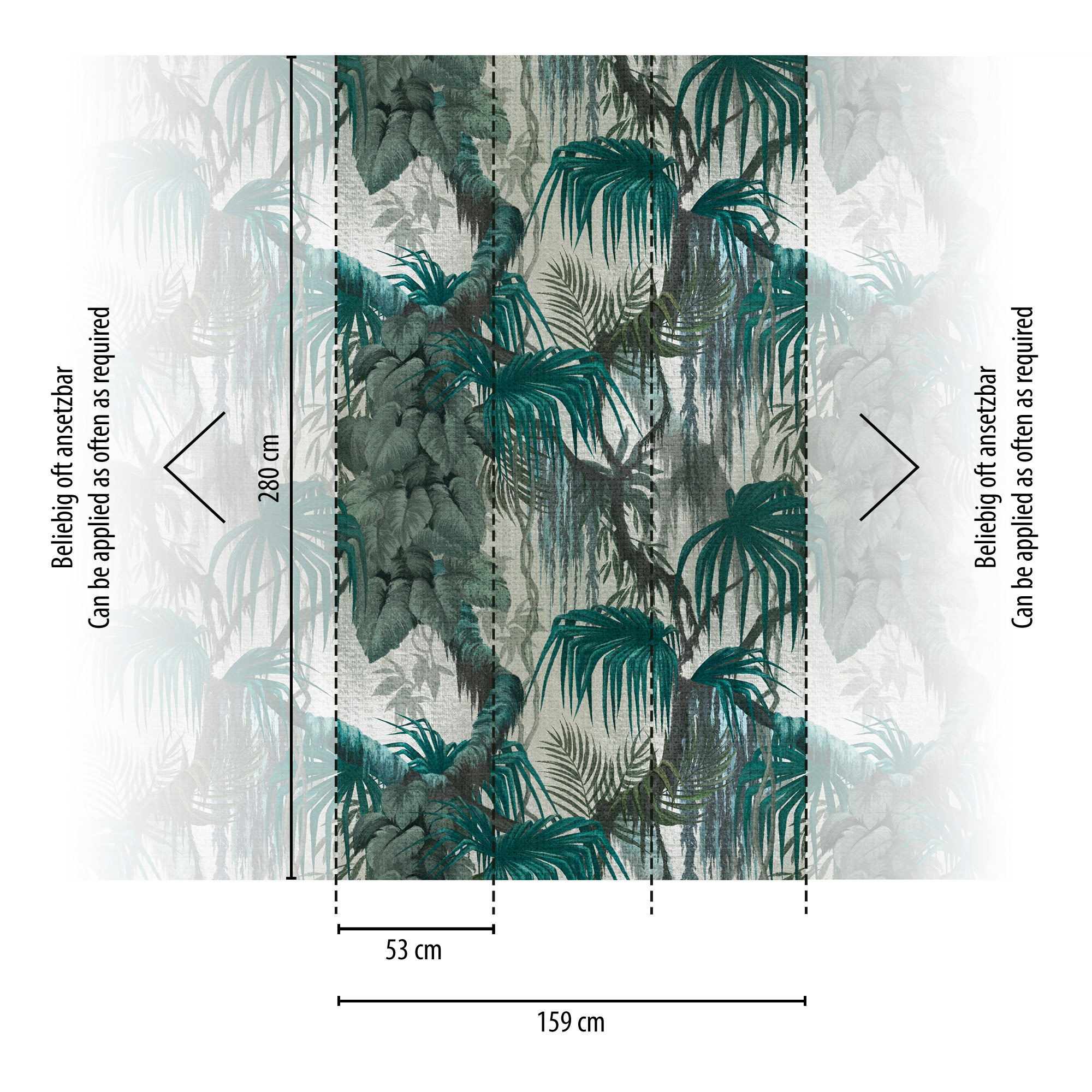 Livingwalls Vliestapete The Wall 3 Dschungel 398651