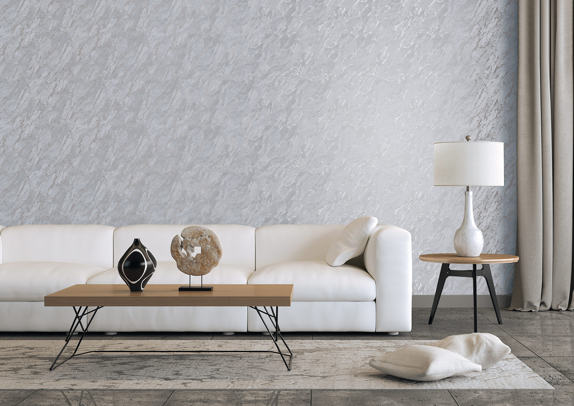 Essener Vliestapete Special FX 2 Silbergrau G68094