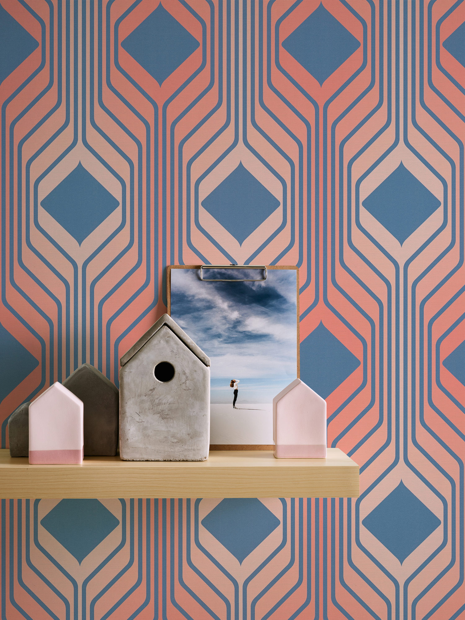 AS Creation Vliestapete Retro Chic Blau 395322