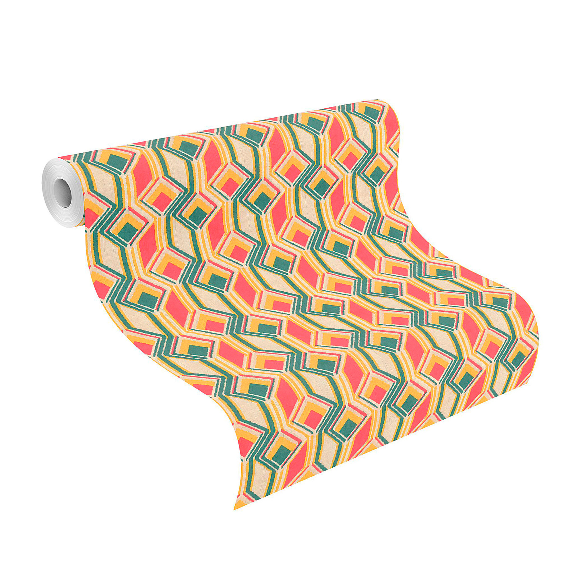 Rasch Vliestapete Indian Style Grafisch Rauten 746549