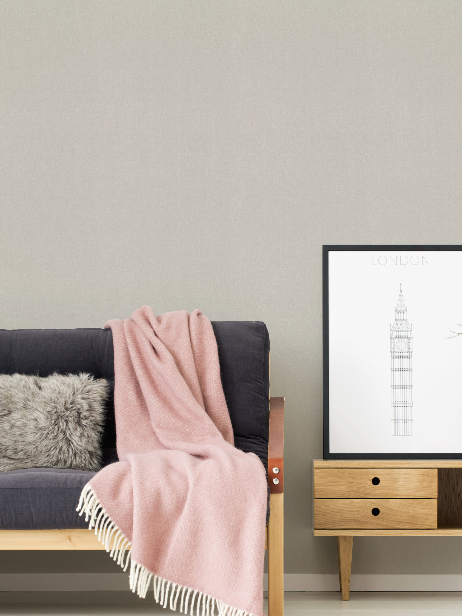 AS Vliestapete Terra Uni beige 298287