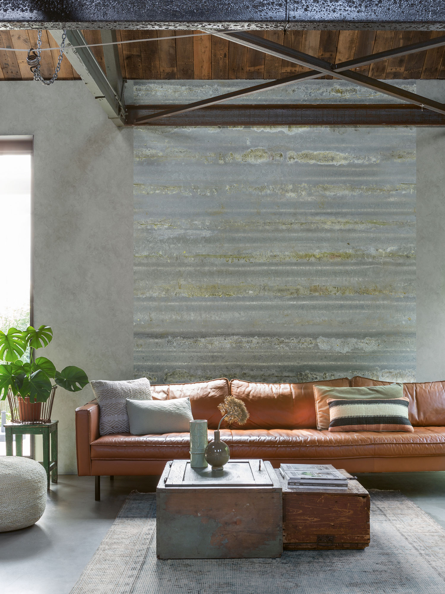 Rasch Fototapete Magic Walls Metallplatten Rost 425772