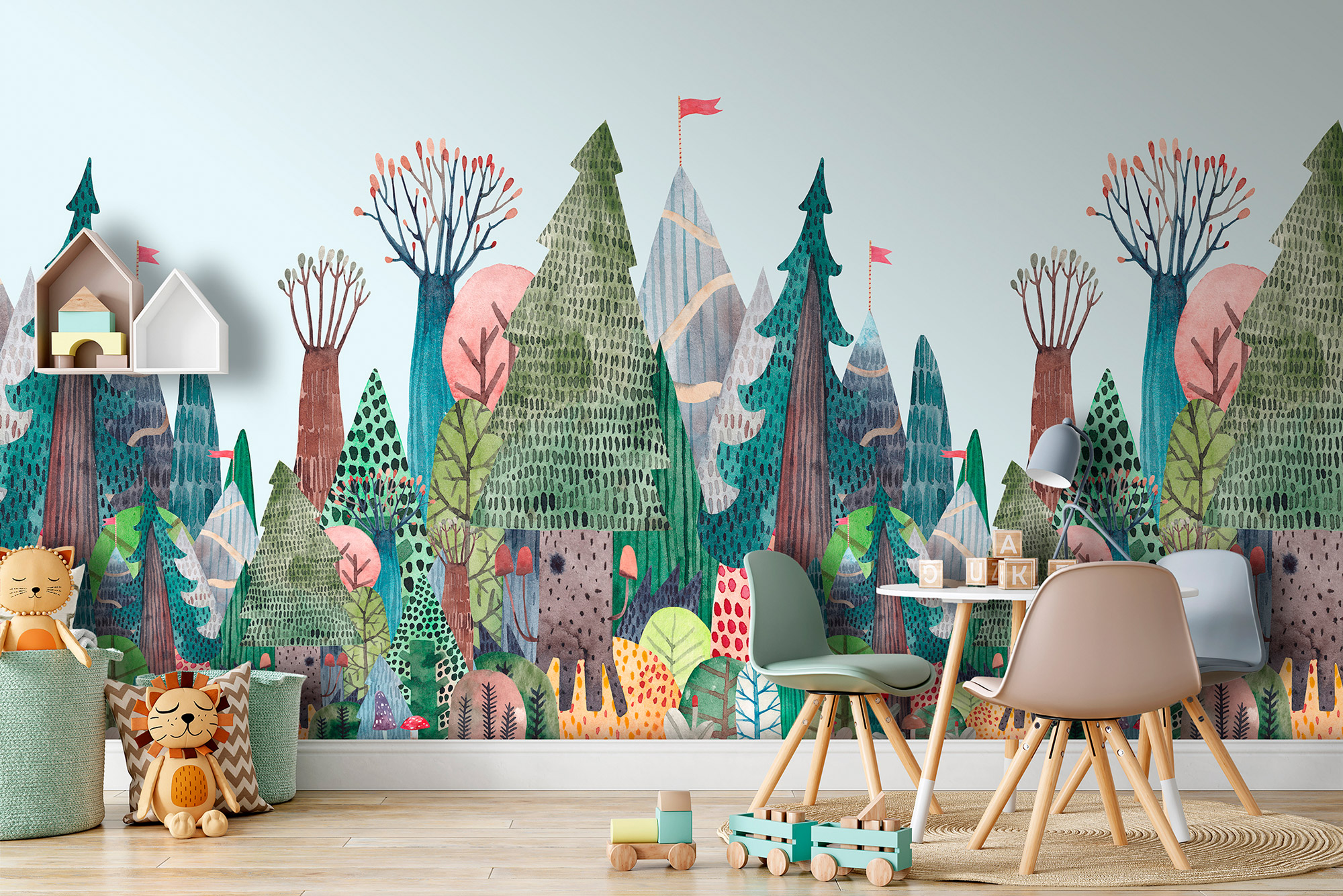 Decoprint Fototapete Cute Walls Kiefernwald CW60342