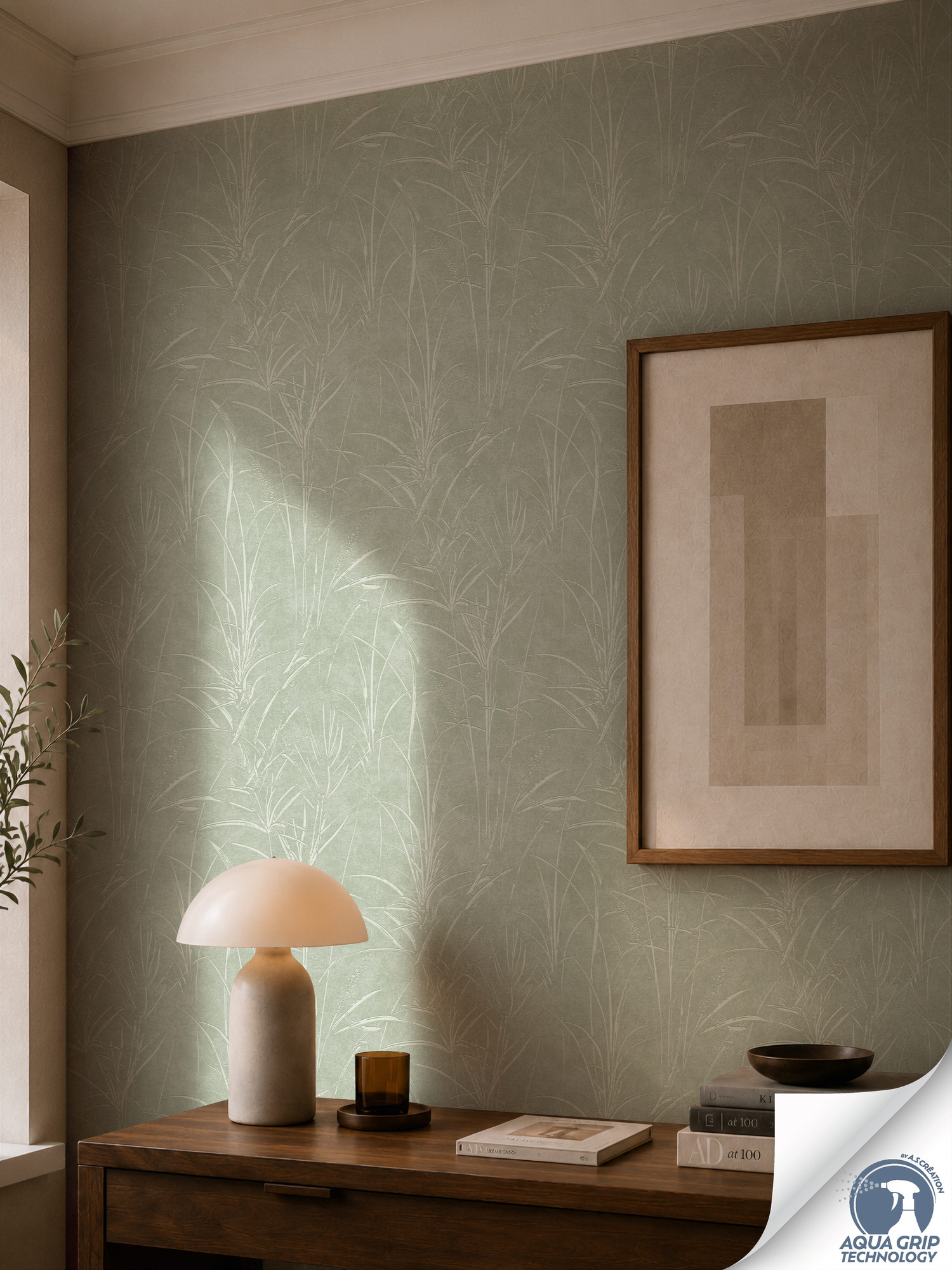 AS Vliestapete Cosiness Designdrop 2 Floral Grün 792822