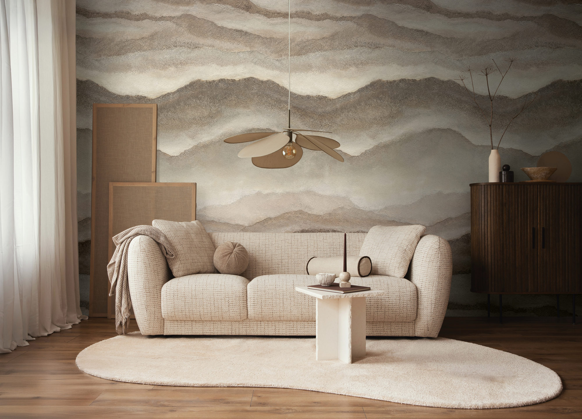 AS Fototapete The Wall 4 Grafik Beige 792291