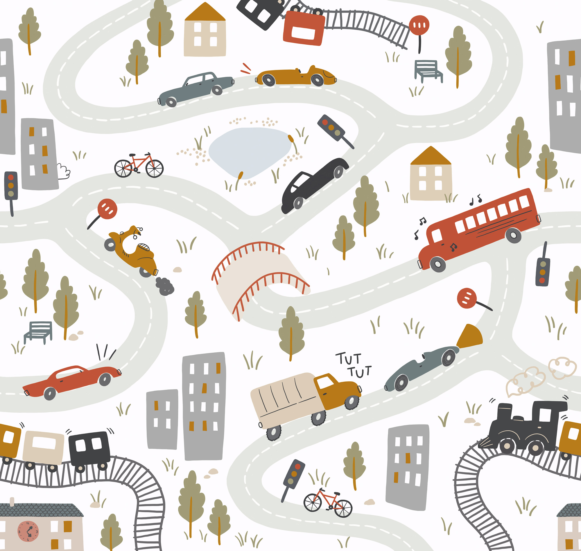 Grandeco Wandbild Daydreamers RB383