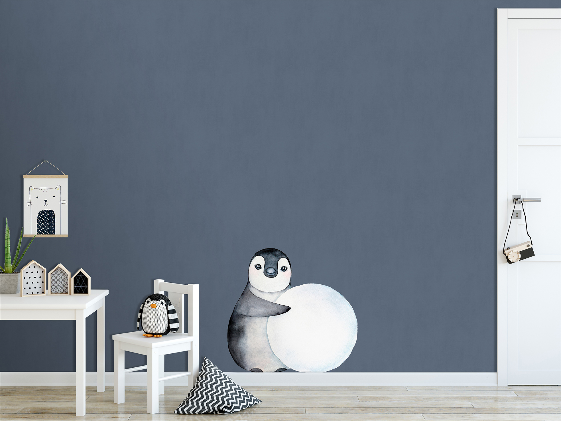 Thomas Fototapete Platin Formen  Pinguin dunkelgrau