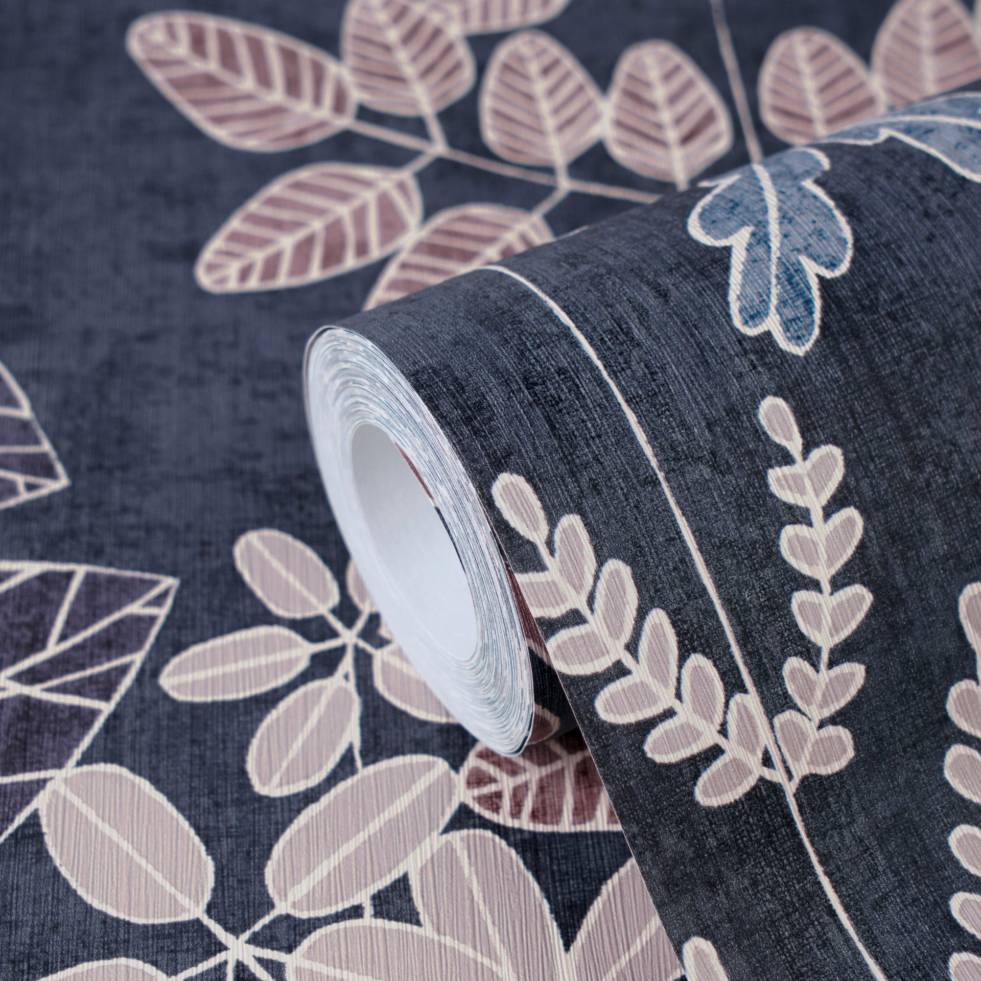 AS Vliestapete Nordic Feeling Blätter Zweige Blau 791494