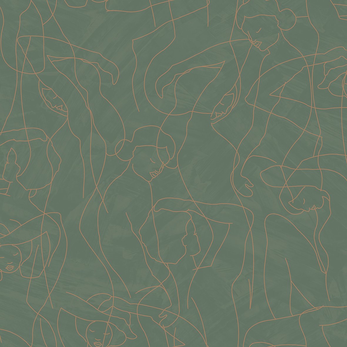 Thomas Vliestapete Soleggiato Waldgrün