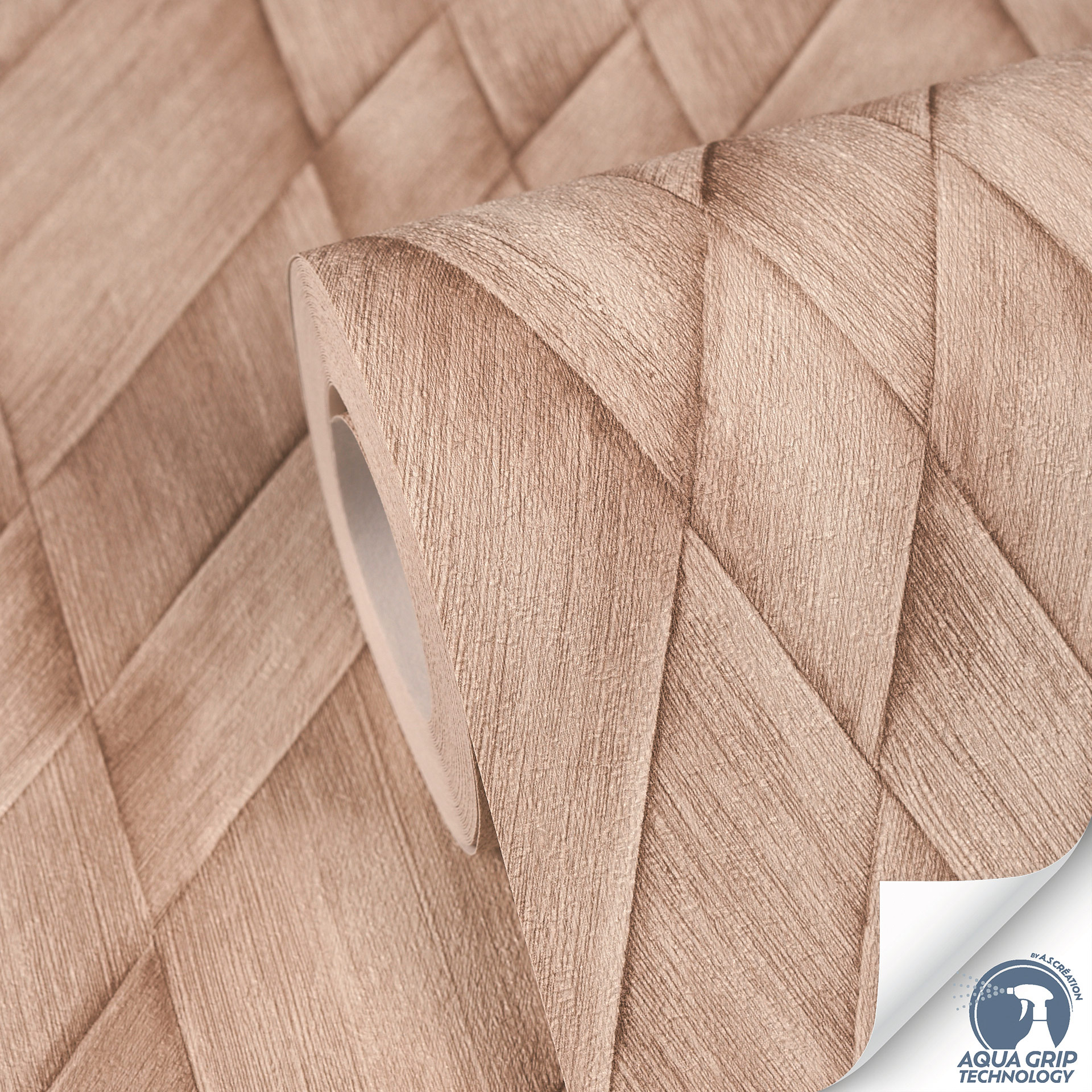 AS Vliestapete Cosiness Designdrop 2 3D-Optik Beige 793131