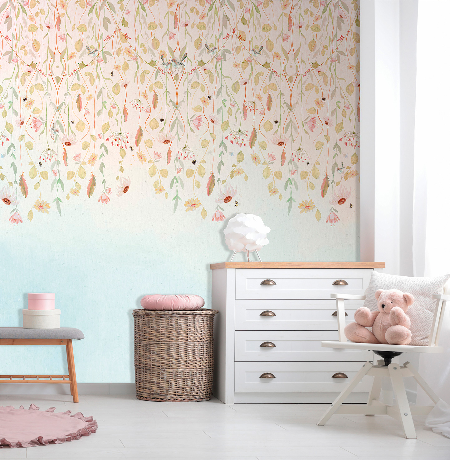 Decoprint Fototapete Cute Walls Blumenfantasie CW61241