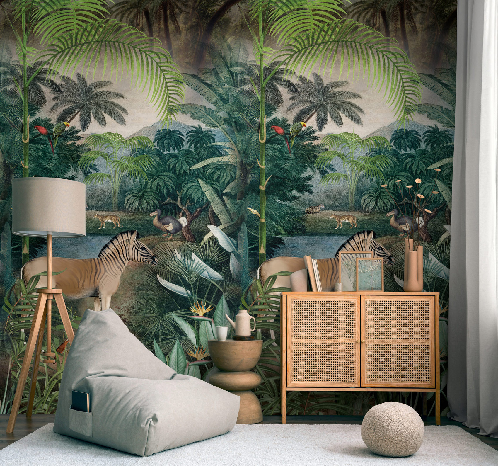 AS Fototapete The Wall 4 Zebra Braun 792481