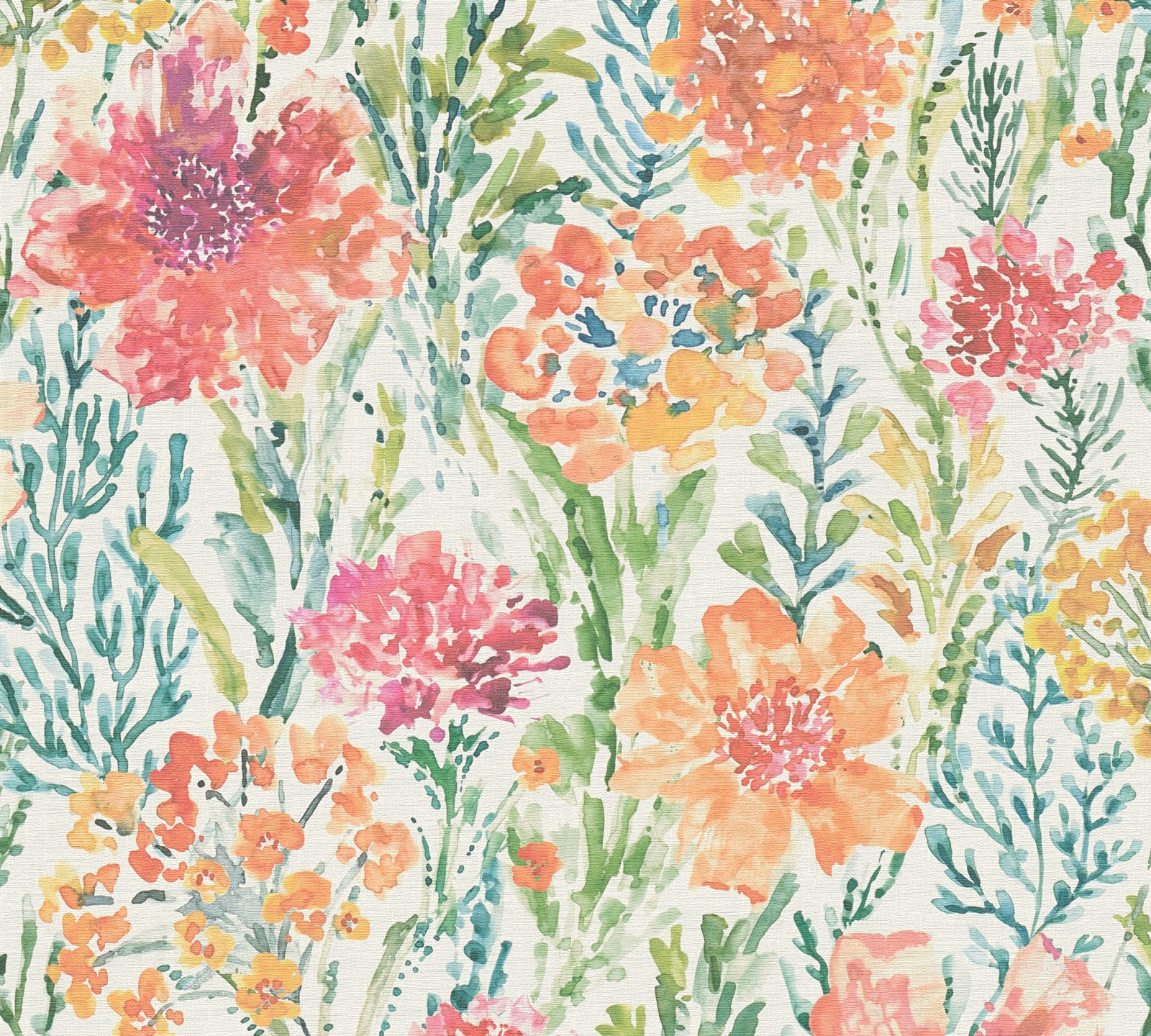 AS Vliestapete Aquarell Dreams Blumentapete bunt 396951