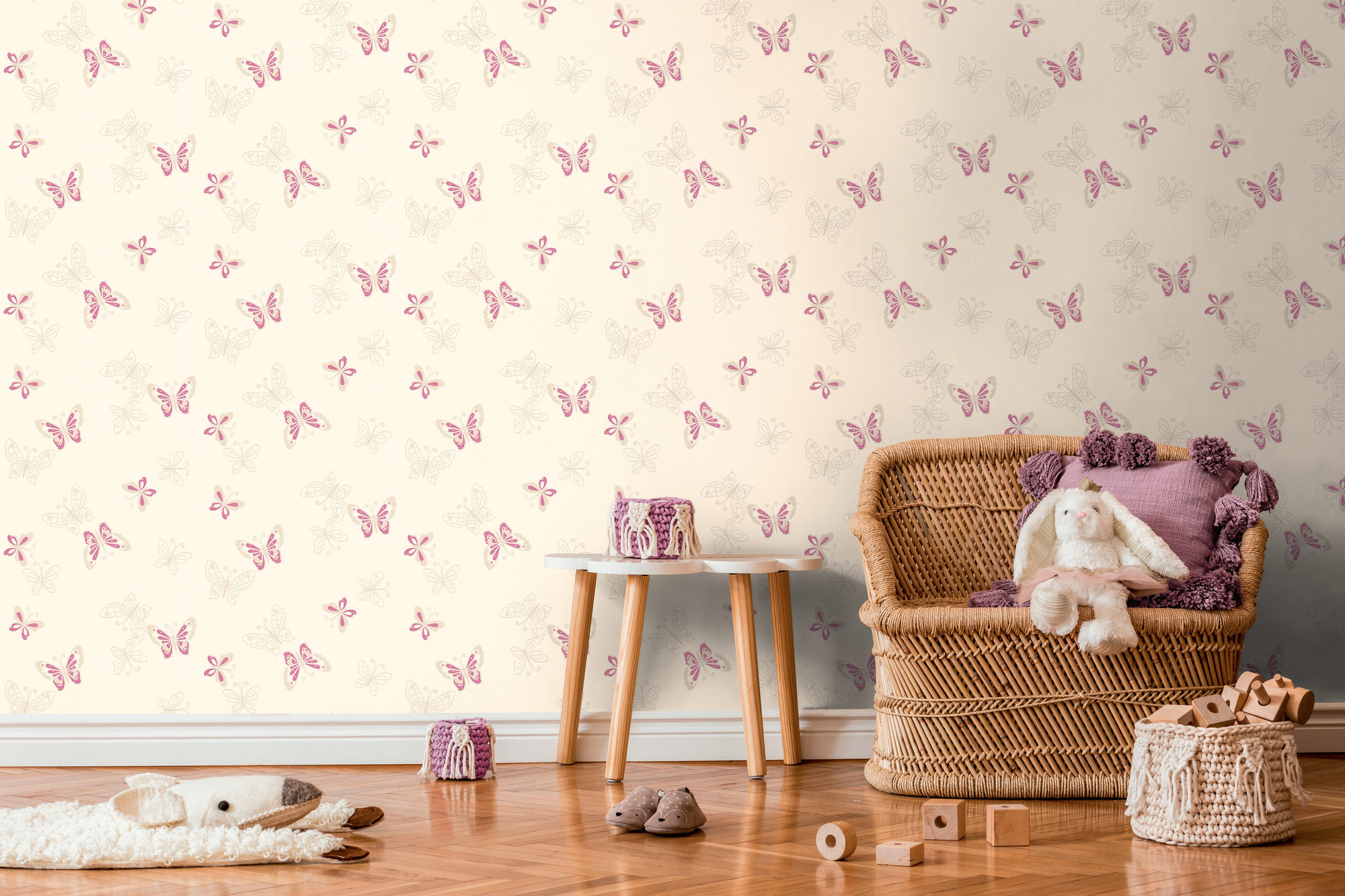 AS Vliestapete Kids Studio Kinderzimmertapete Creme 347651