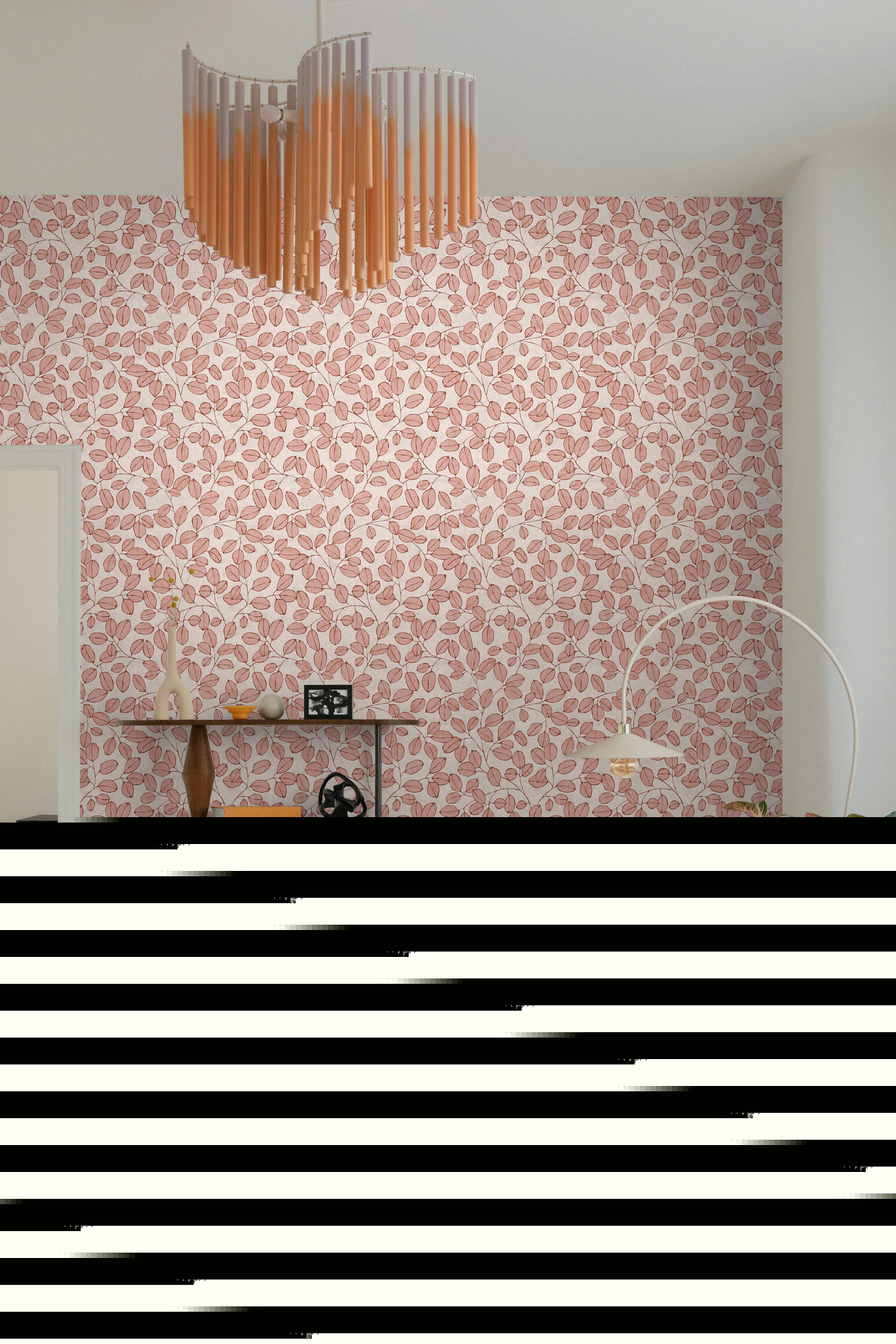 AS Vliestapete Nordic Feeling Blätter Rot 791482