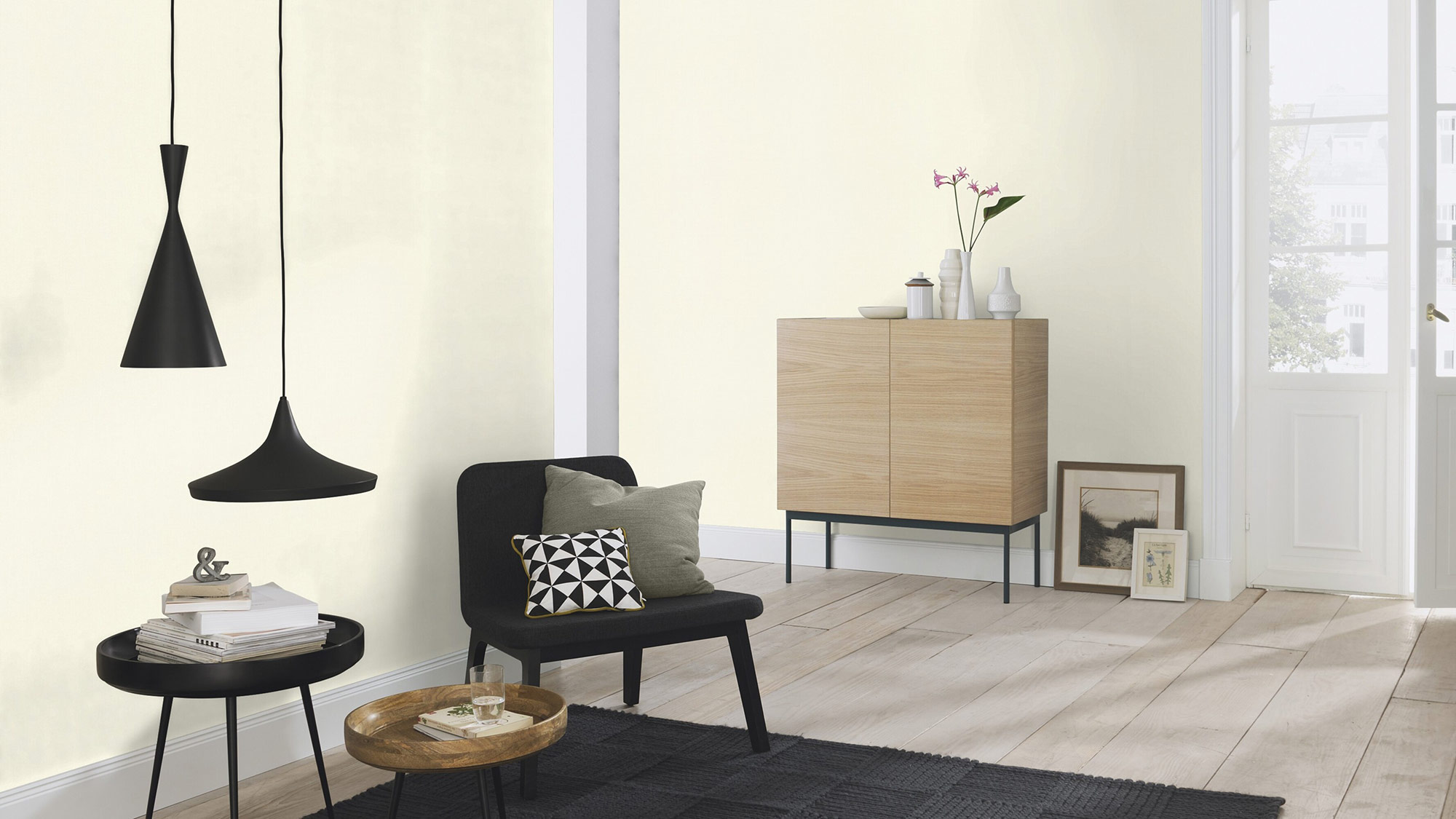 Rasch Vliestapete Liverna Creme-creme hell 424034