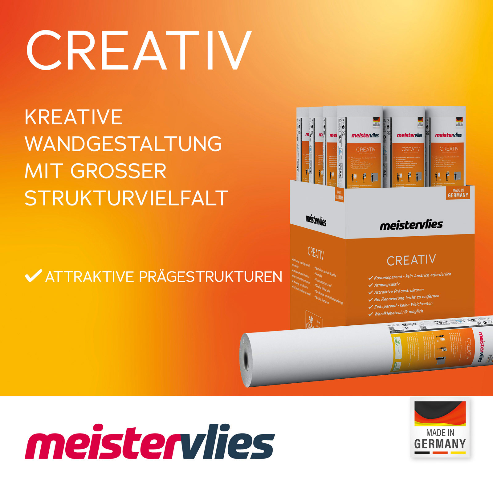 AS Vliestapete Meistervlies 8 überstreichbar 141415