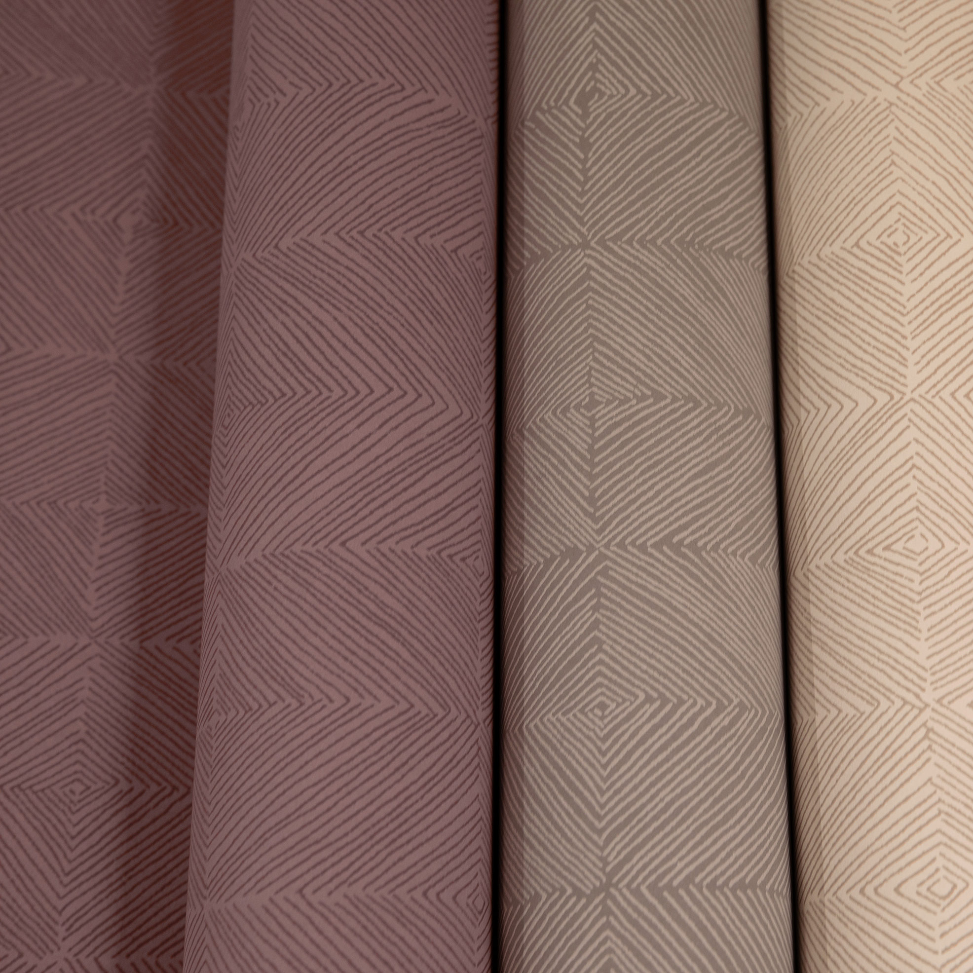 Hohenberger Vliestapete Chalk Rhompus Blush 65509