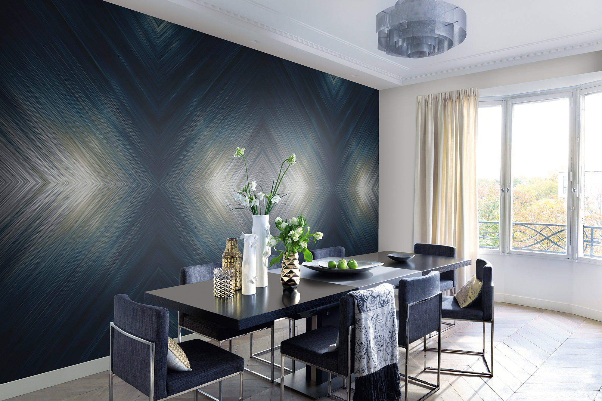 Erismann Fototapete GMK Art Edition Lightning blau 224910