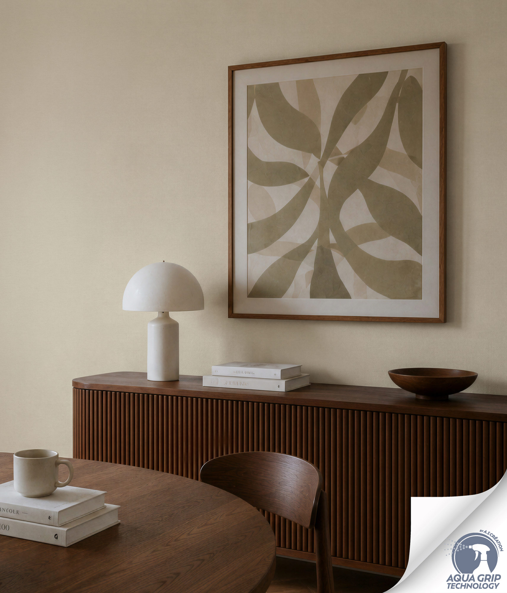 AS Vliestapete Cosiness Designdrop 2 Unitapete Grau 785755