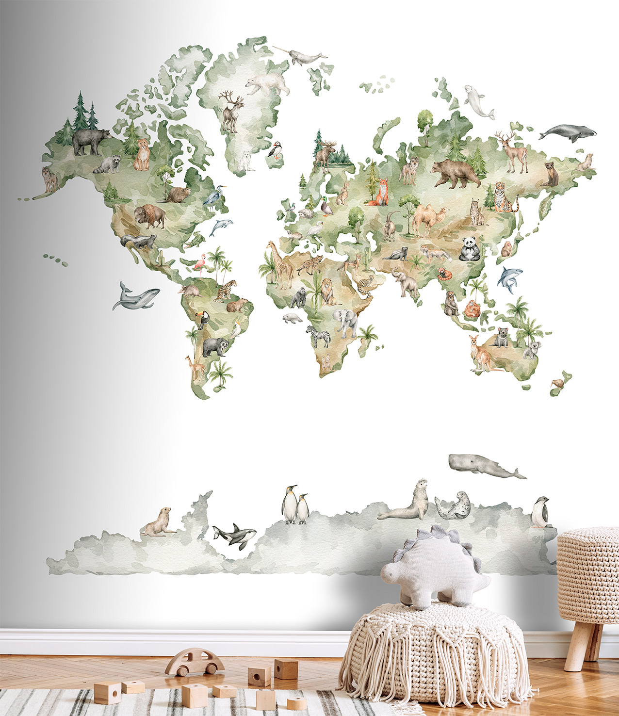 Decoprint Fototapete Cute Walls Waldkarte CW60421