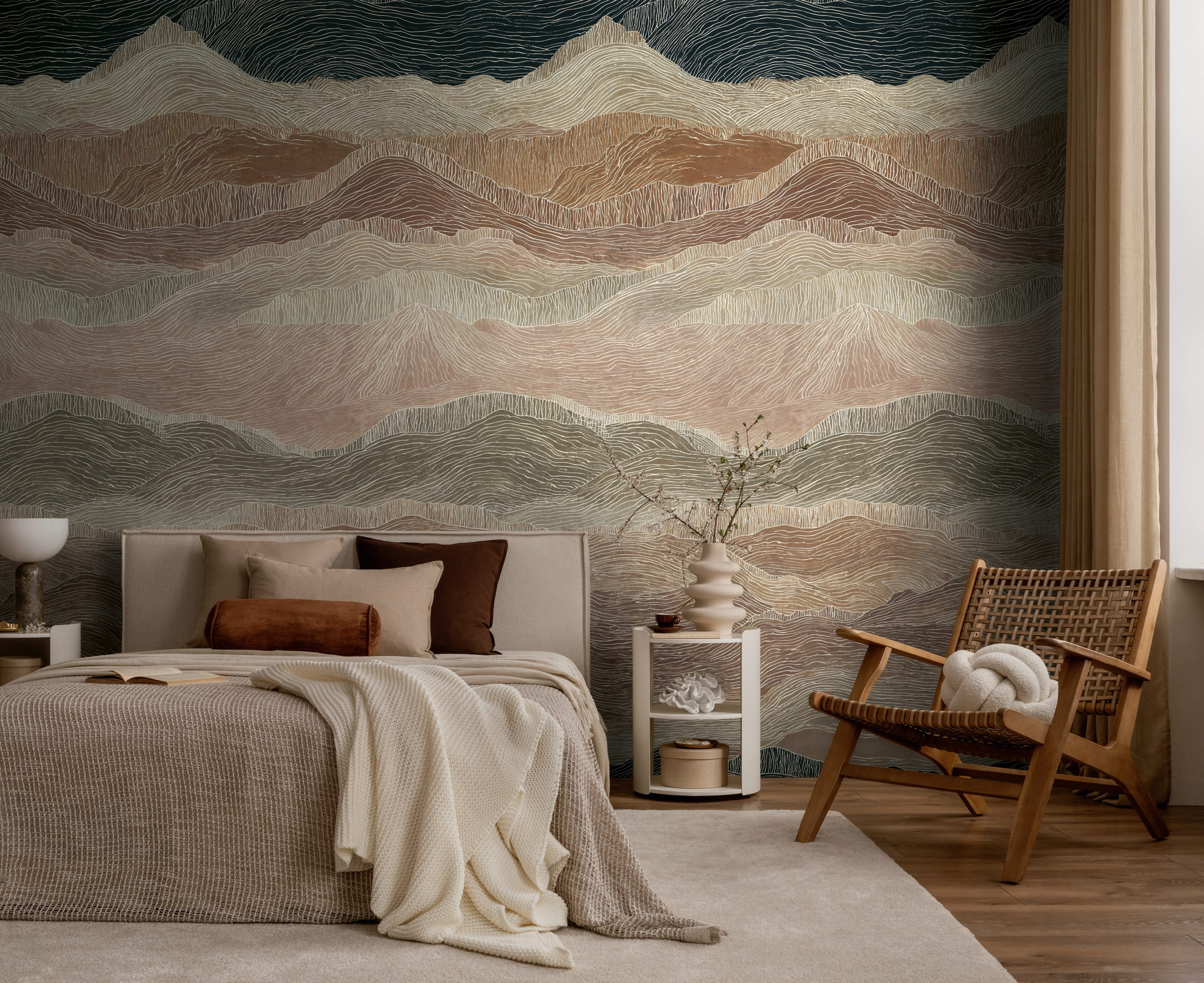 AS Fototapete The Wall 4 Landschaft Beige 792249