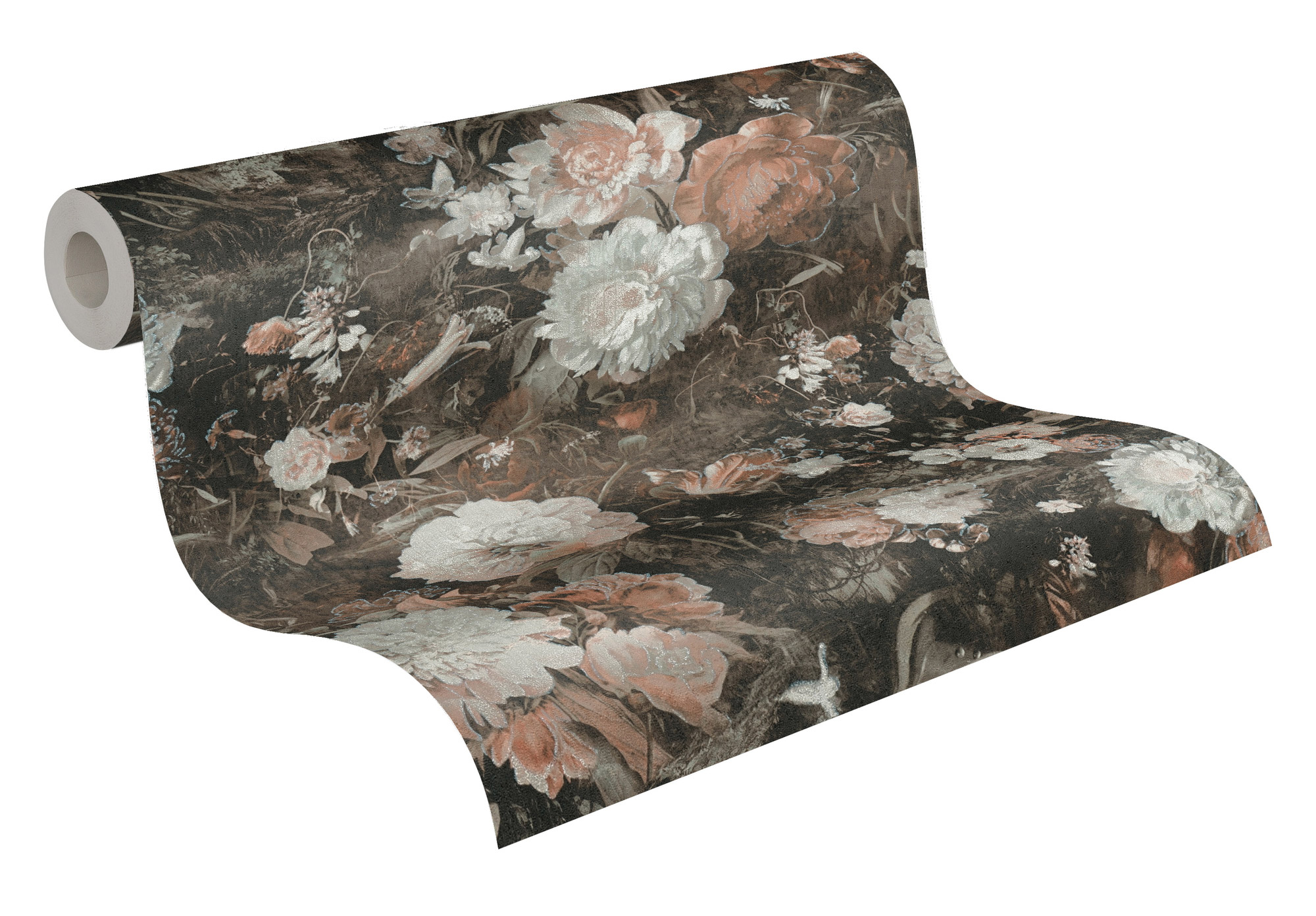 AS Vliestapete The BOS braun Blumentapete 388213