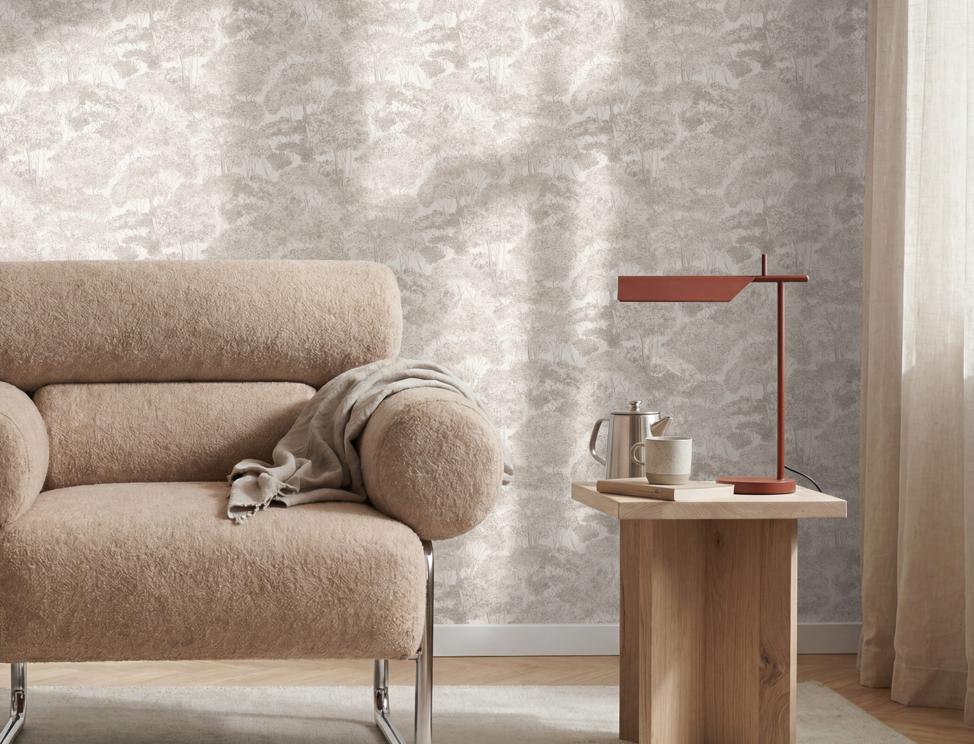 AS Vliestapete Trend Spectrum Waldtapete Grau 792272