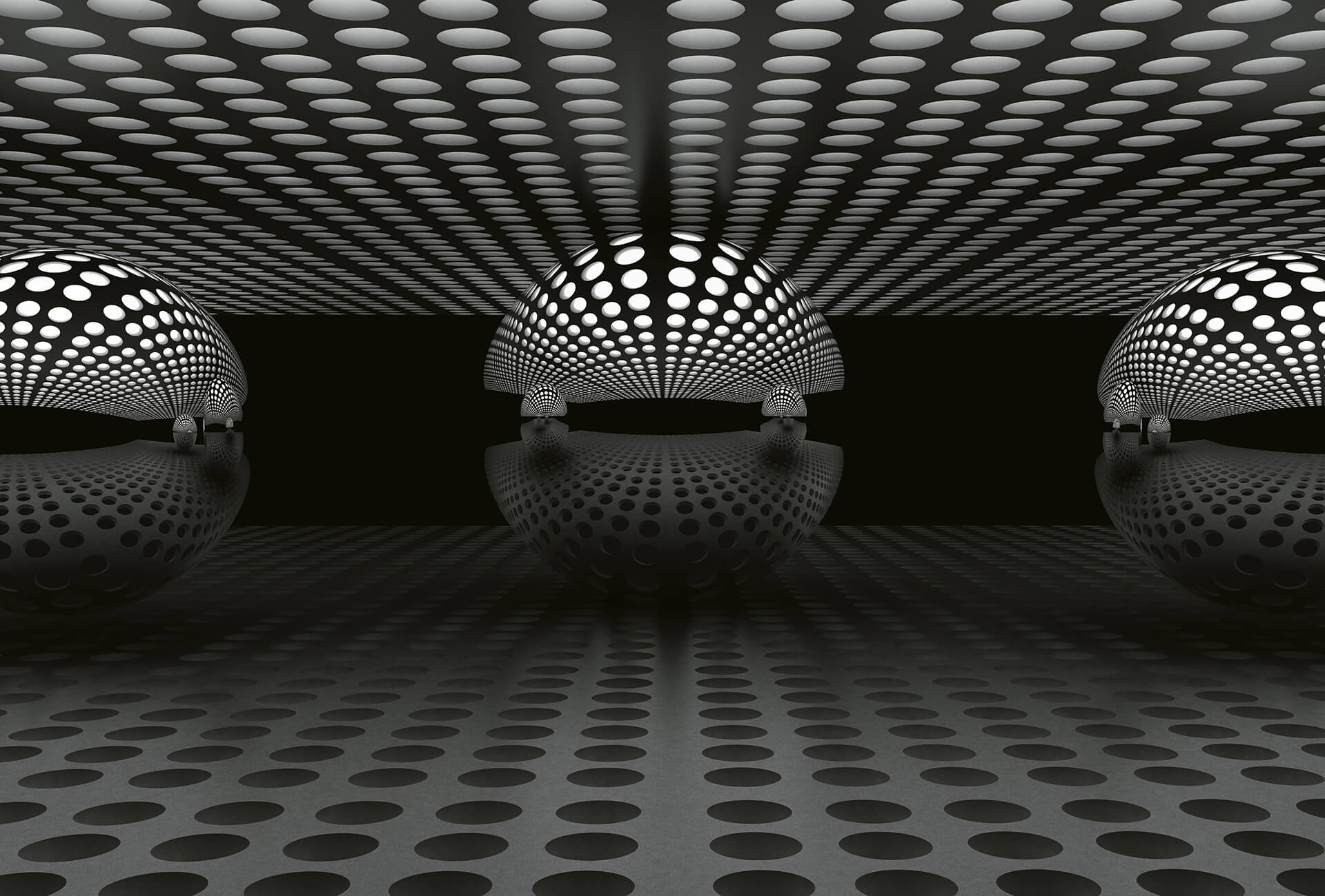 AS Fototapete Designwalls 2.0 3D Sphere Silver DD118903