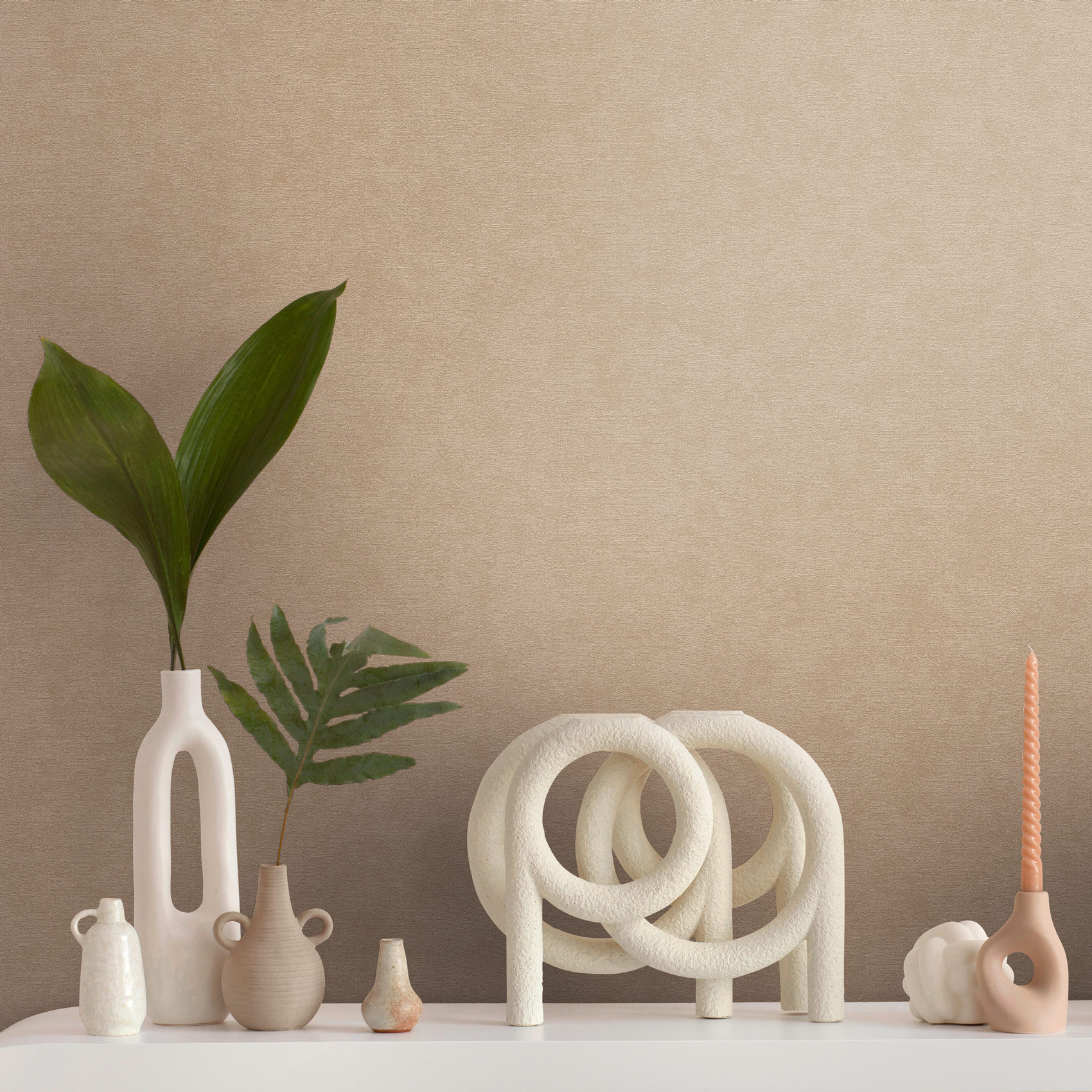 AS Vliestapete French Affair Einfarbig Beige 399386