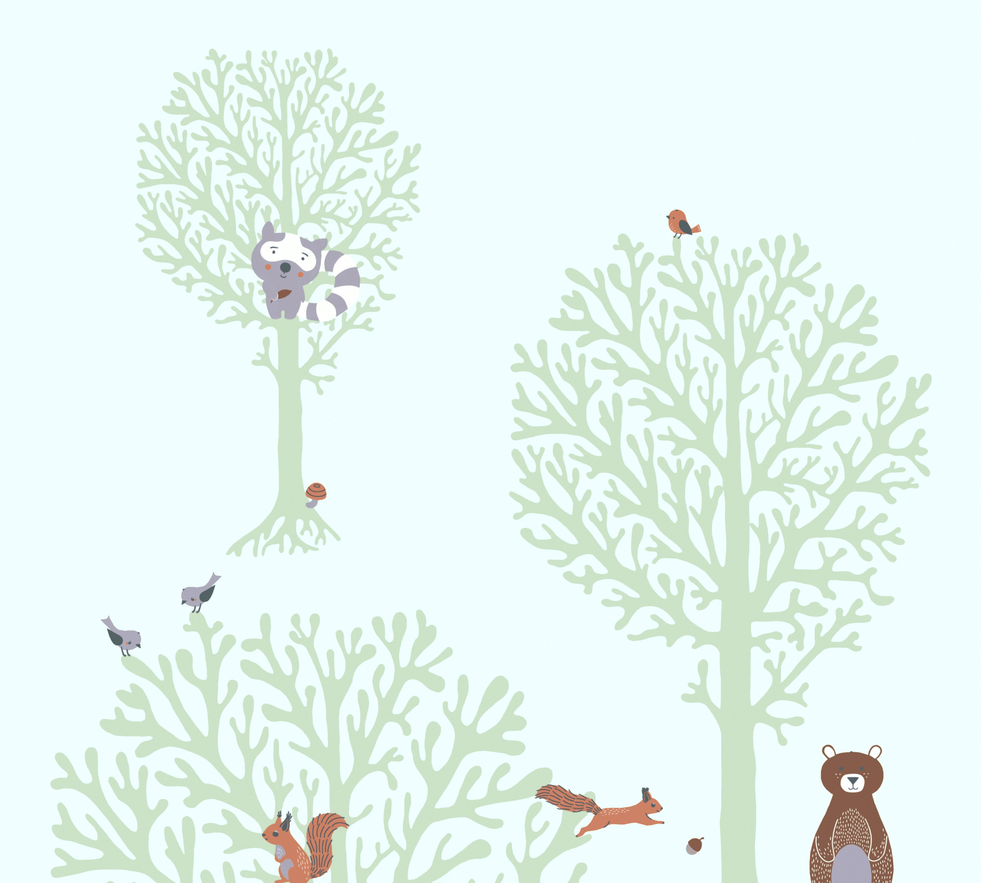AS Vliestapete Little Love Waldtapete Tiere 381342