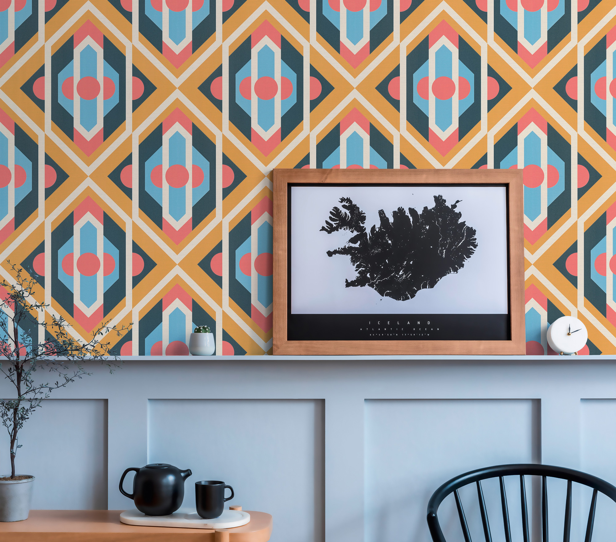 AS Creation Vliestapete Retro Chic Blau 395314