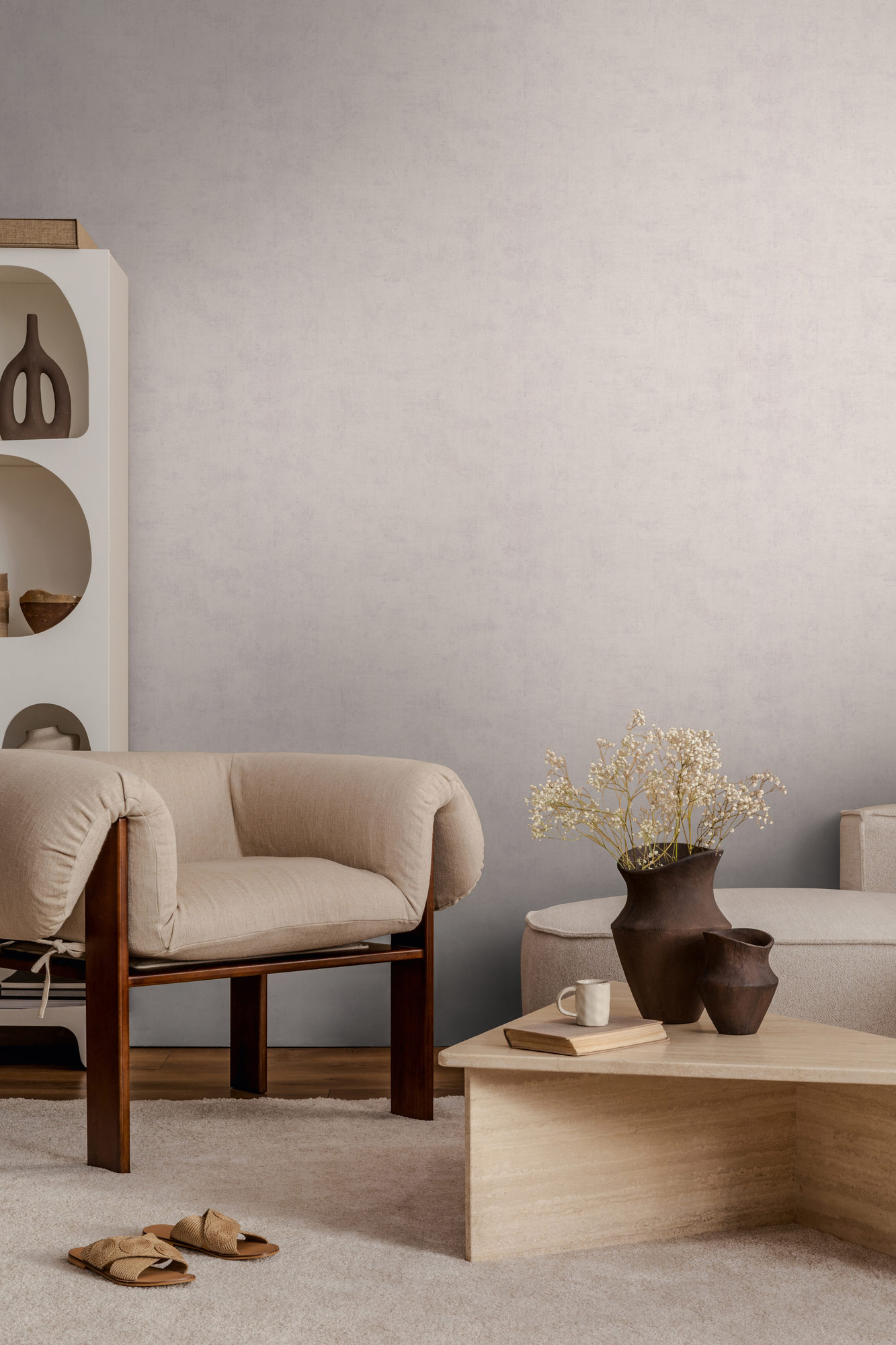 AS Vliestapete Nordic Feeling Unitapete Grau 791533