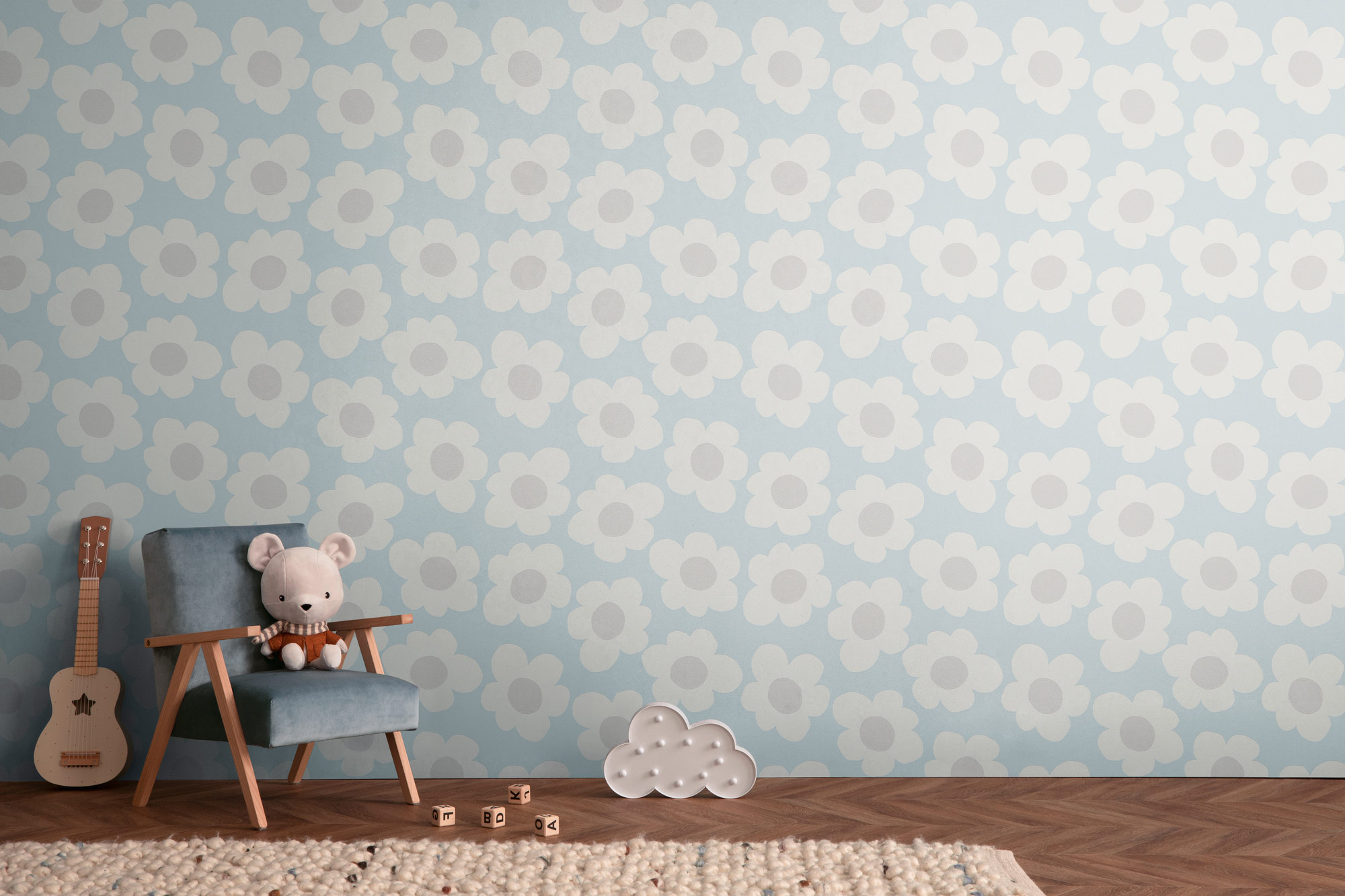 AS Vliestapete Kids Studio Kinderzimmertapete Blau 792133