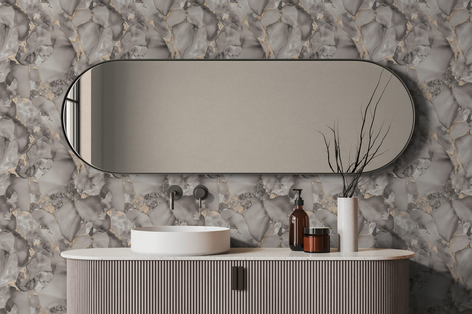 AS Vliestapete PintWalls 3 Designtapete Grau 790791