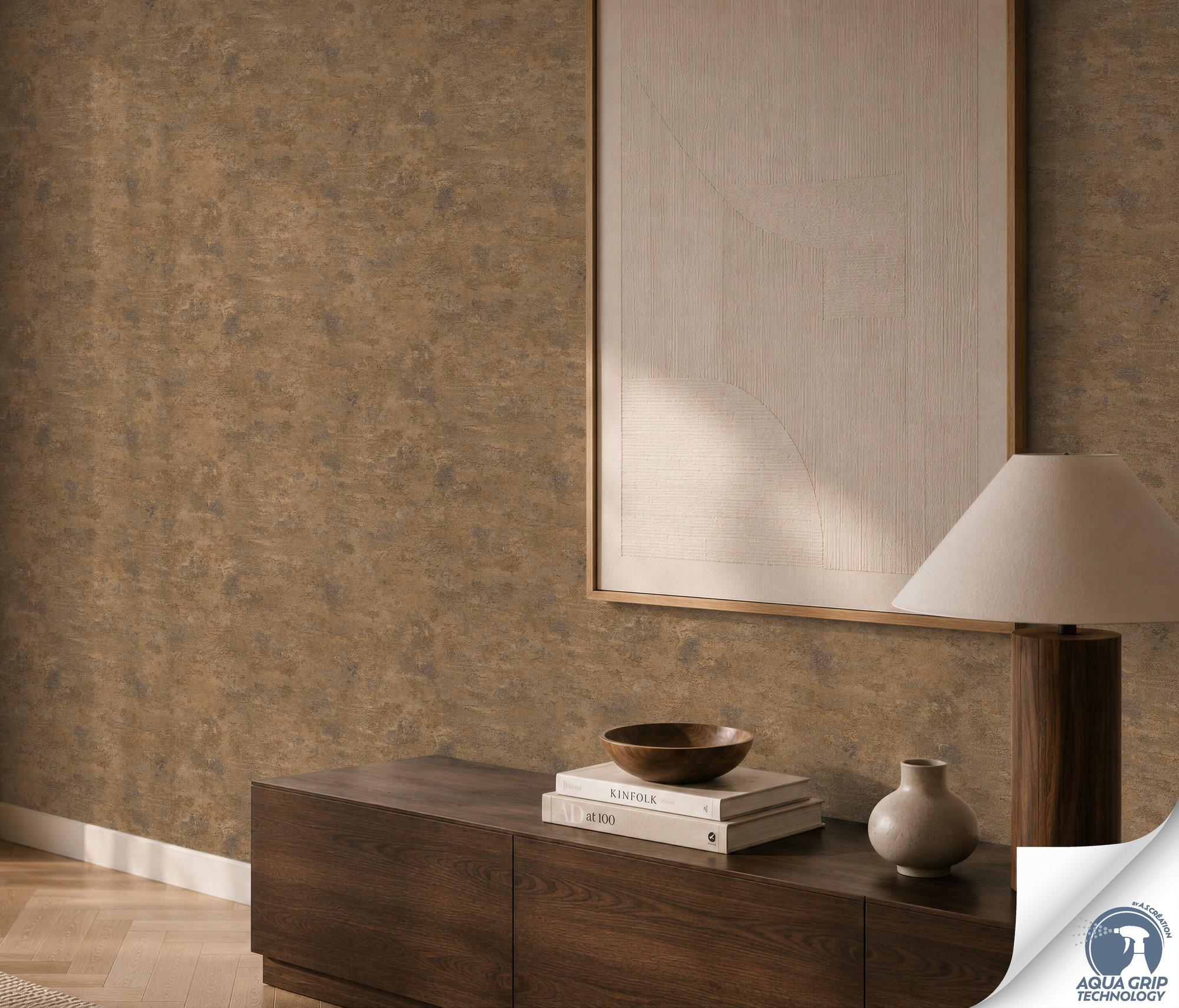 AS Vliestapete Cosiness Designdrop 2 Struktur Braun 793182