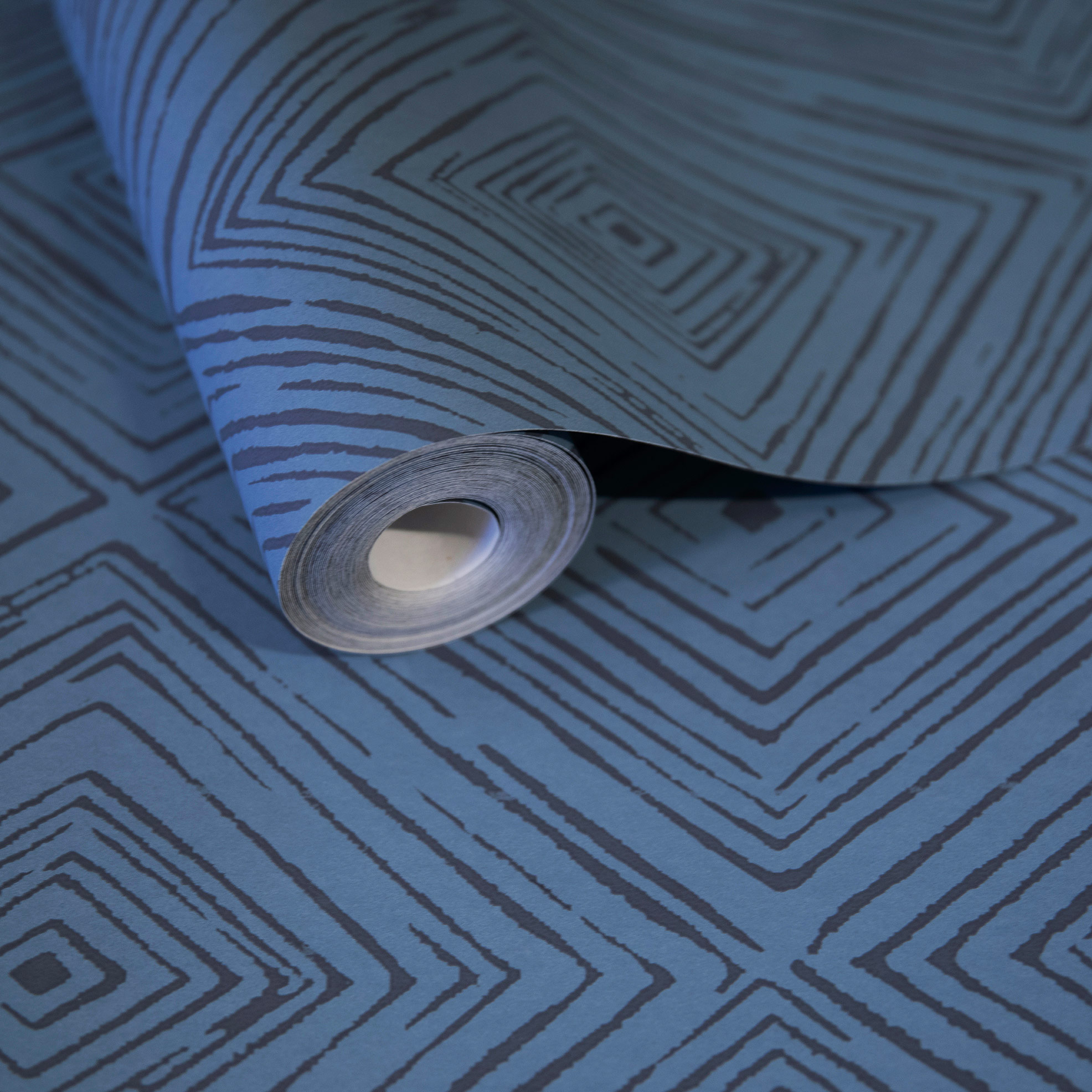 Hohenberger Vliestapete Chalk Diamond Aqua 65516