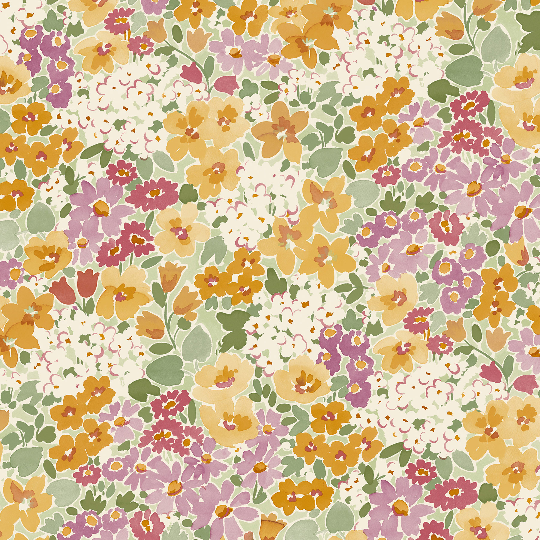 Grandeco Vliestapete Inia Blumen A80501