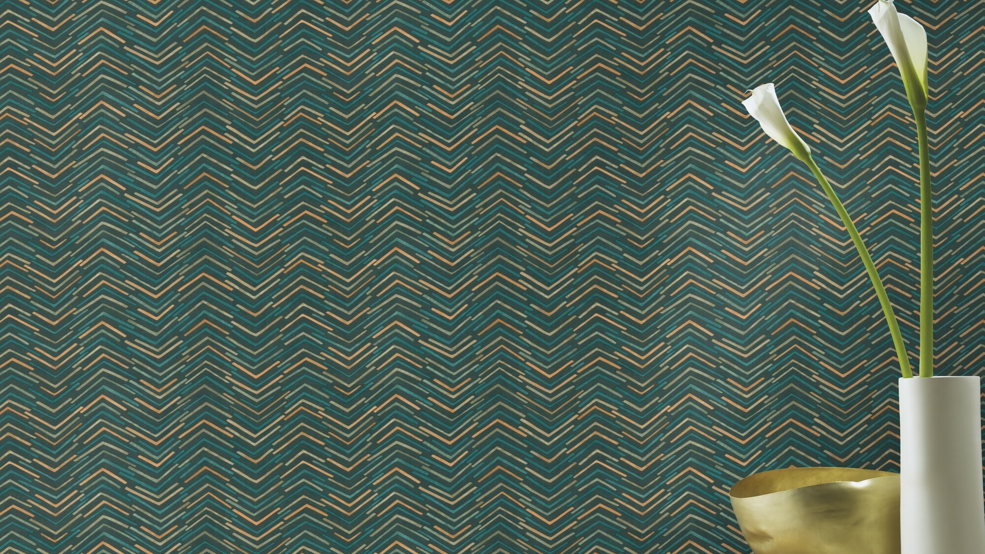 Rasch Vliestapete Barbara Home 3 Dreiecke Streifen 560985