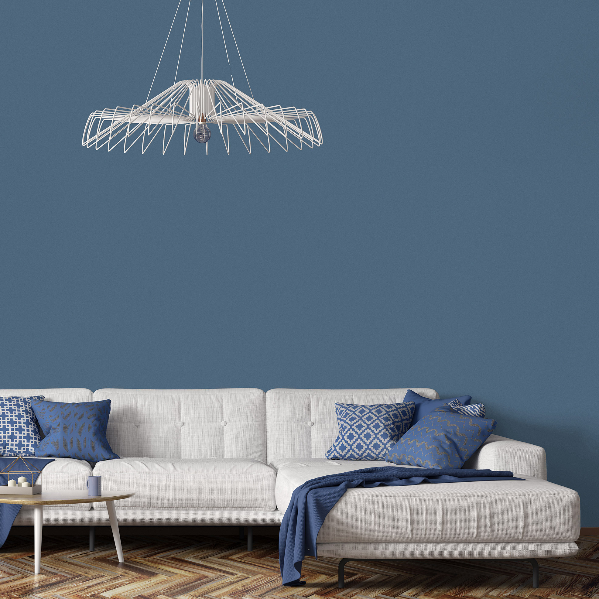 Hohenberger Vliestapete Chalk Chalk Uni Jeans 65533