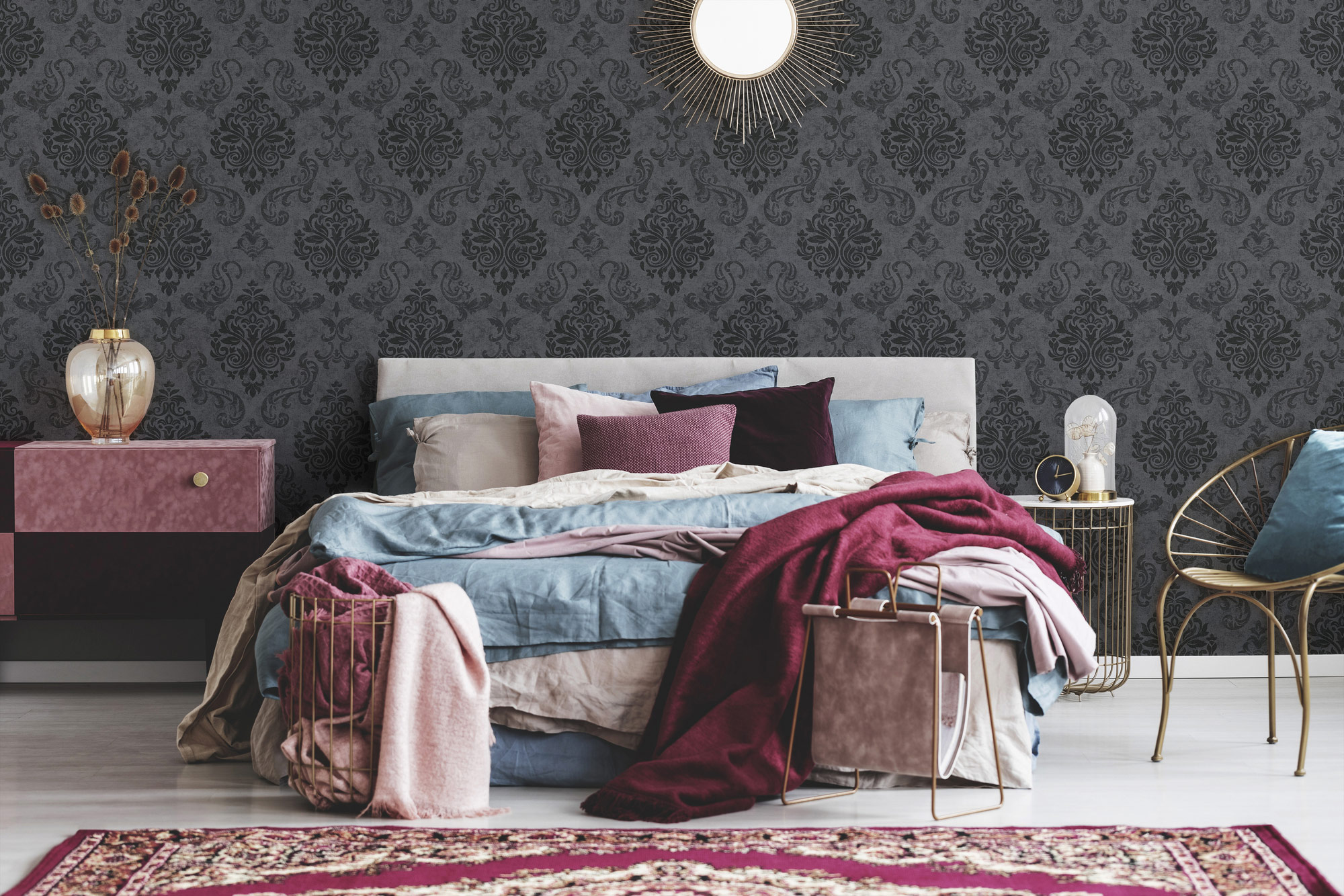 AS Vliestapete Memory 3 Barock Tapete Schwarz 953723
