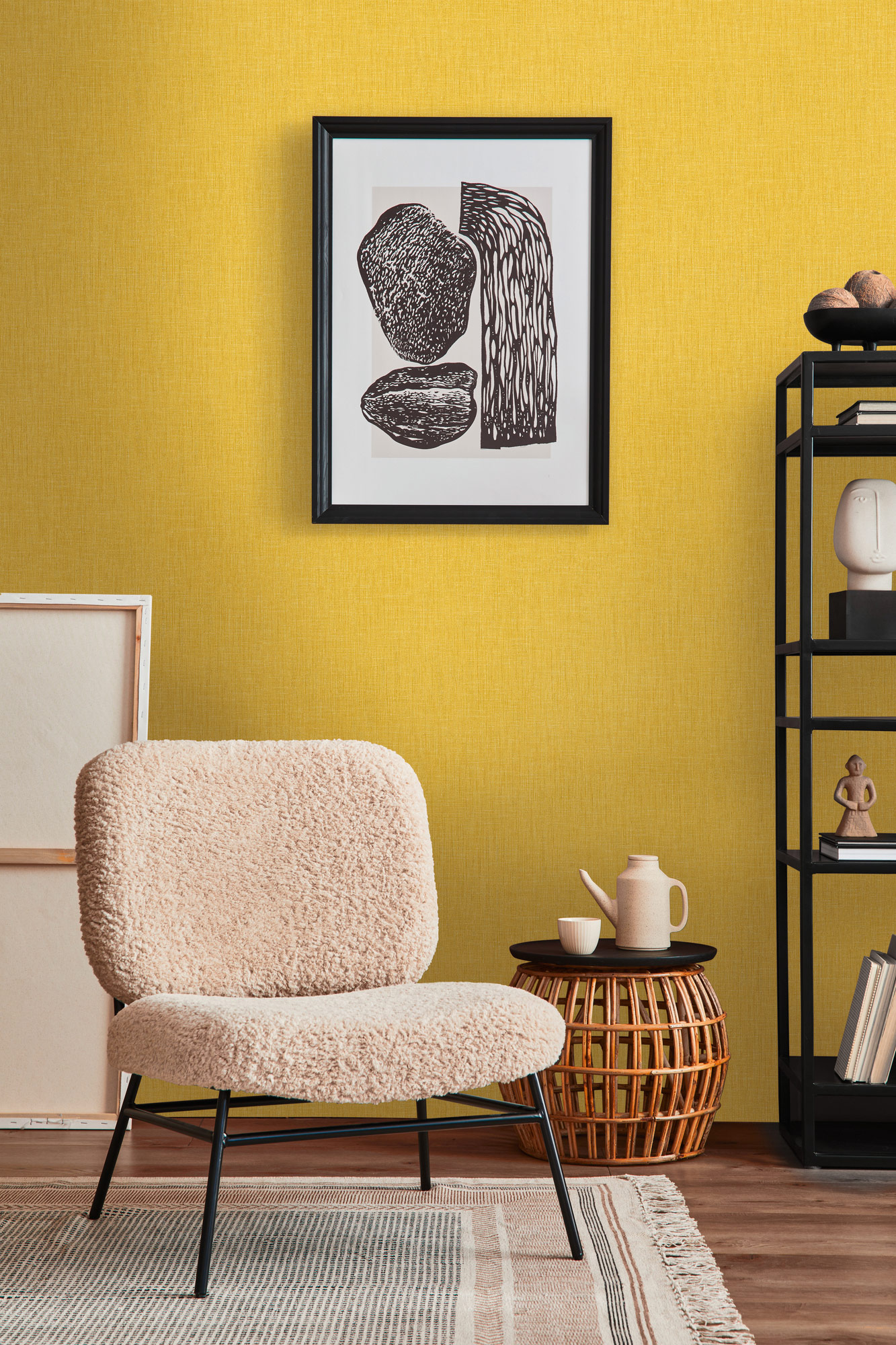 AS Vliestapete Metropolitan Stories Unitapete gelb 369221