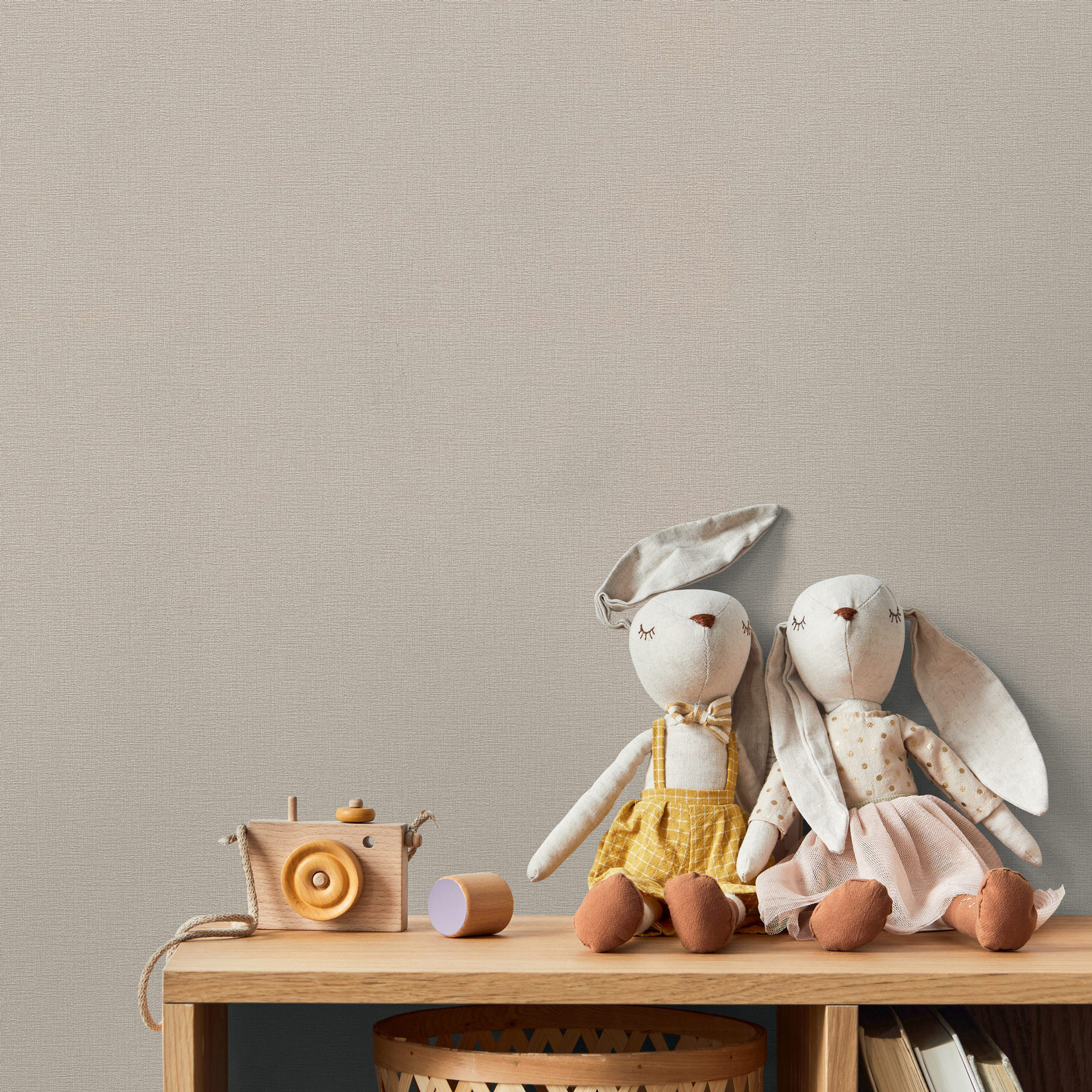 AS Vliestapete Kids Studio Unitapete Beige 367134