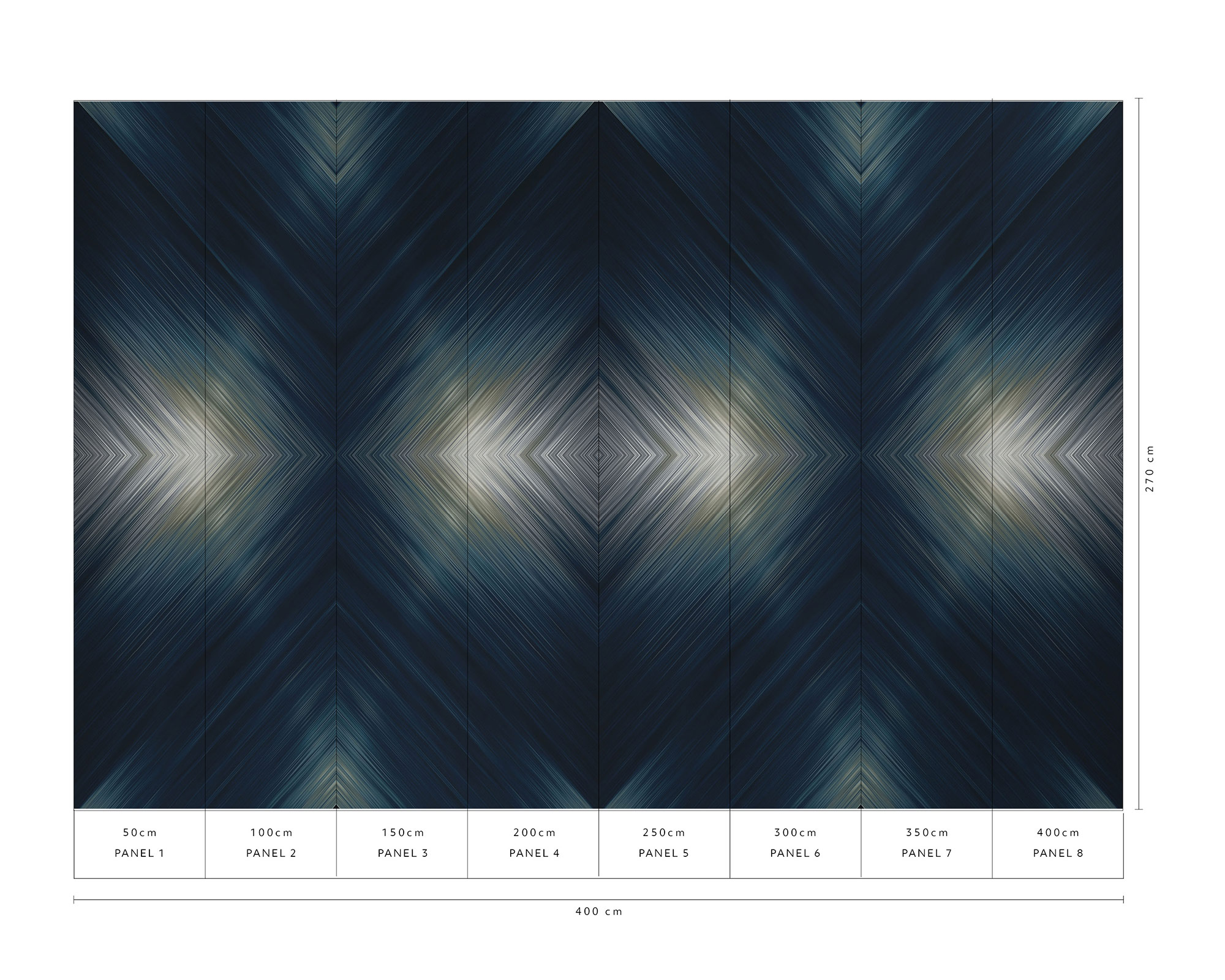 Erismann Fototapete GMK Art Edition Lightning blau 224910