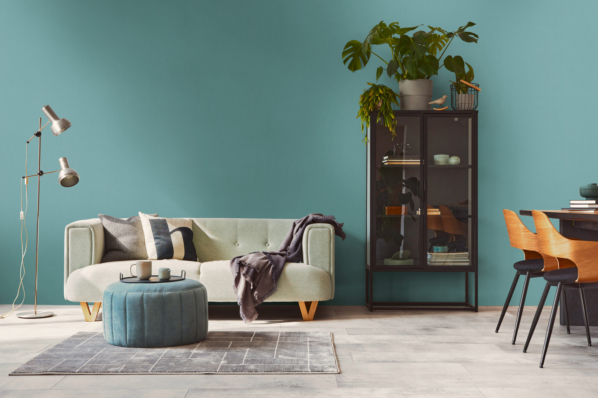 AS Vliestapete Pure Elegance Einfarbig Blau 397836