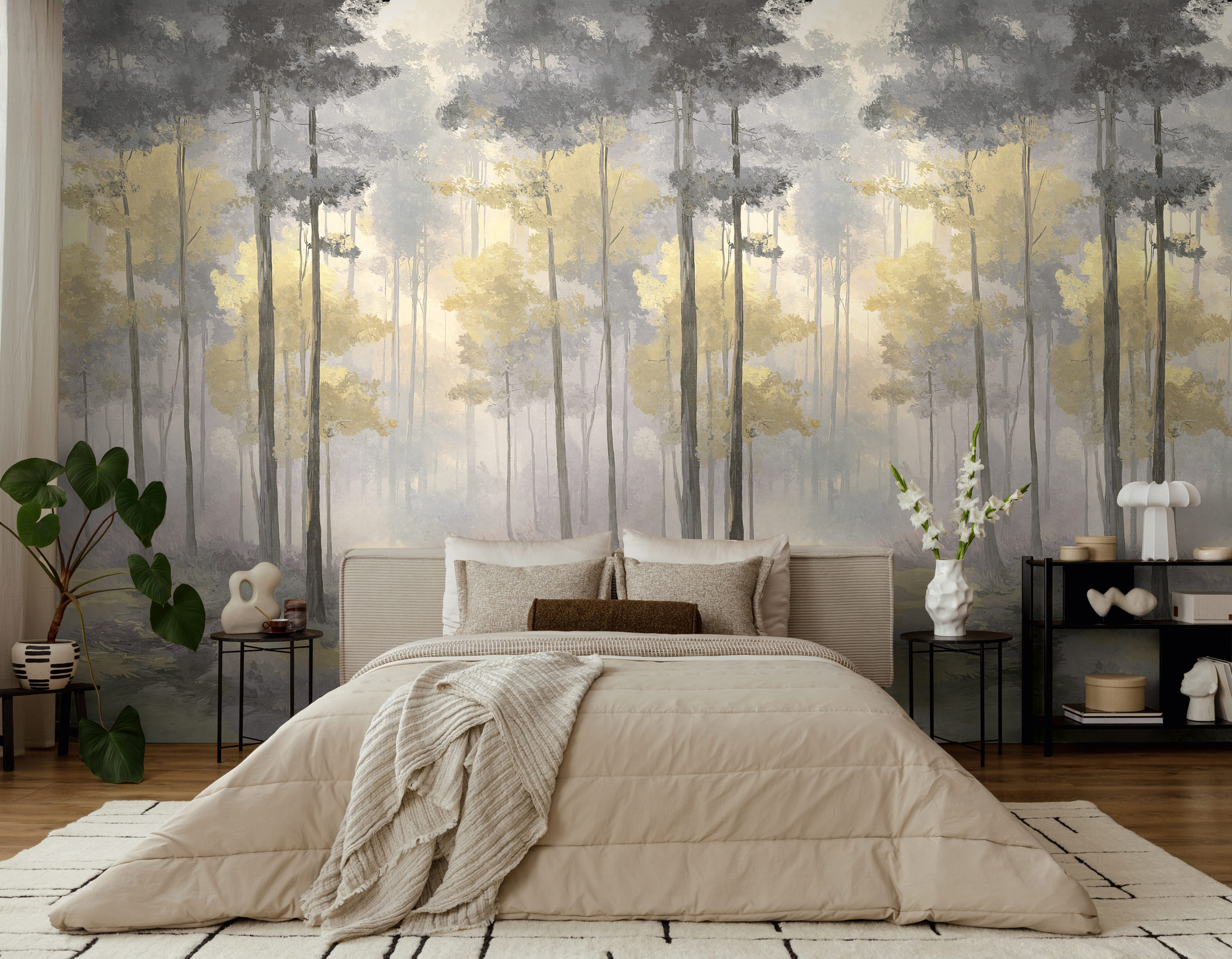 AS Fototapete The Wall 4 Wald Gelb 792499