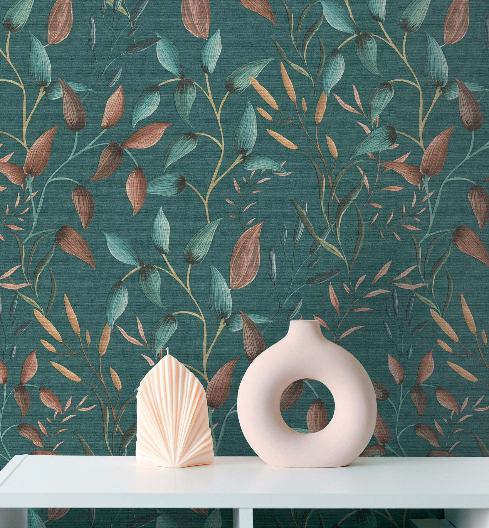 AS Vliestapete PintWalls II Blätter Grün 397454